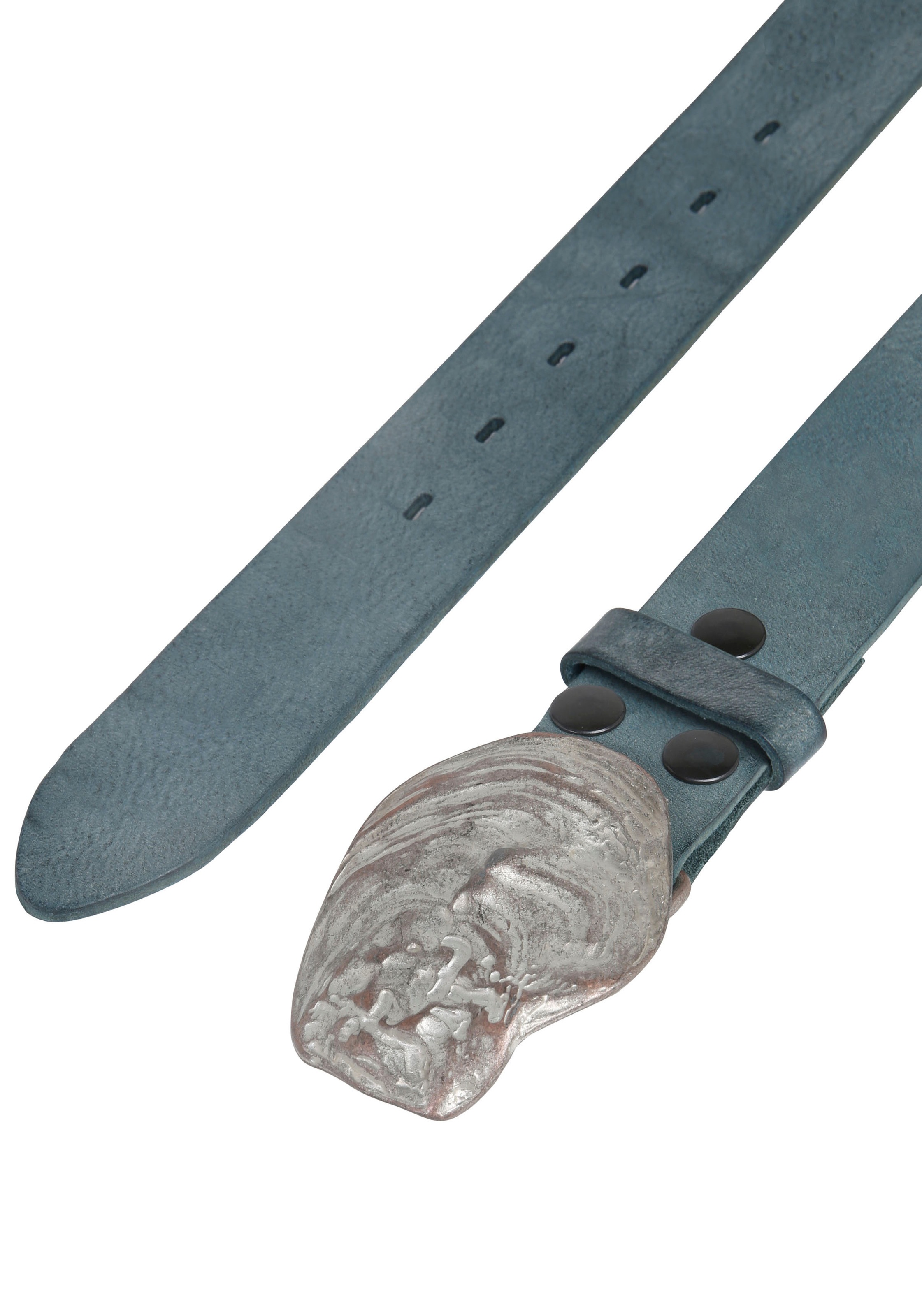 Rettungsring Gürtel Ledergürtel mit austauschbarer Schließe "Auster Muschel günstig online kaufen