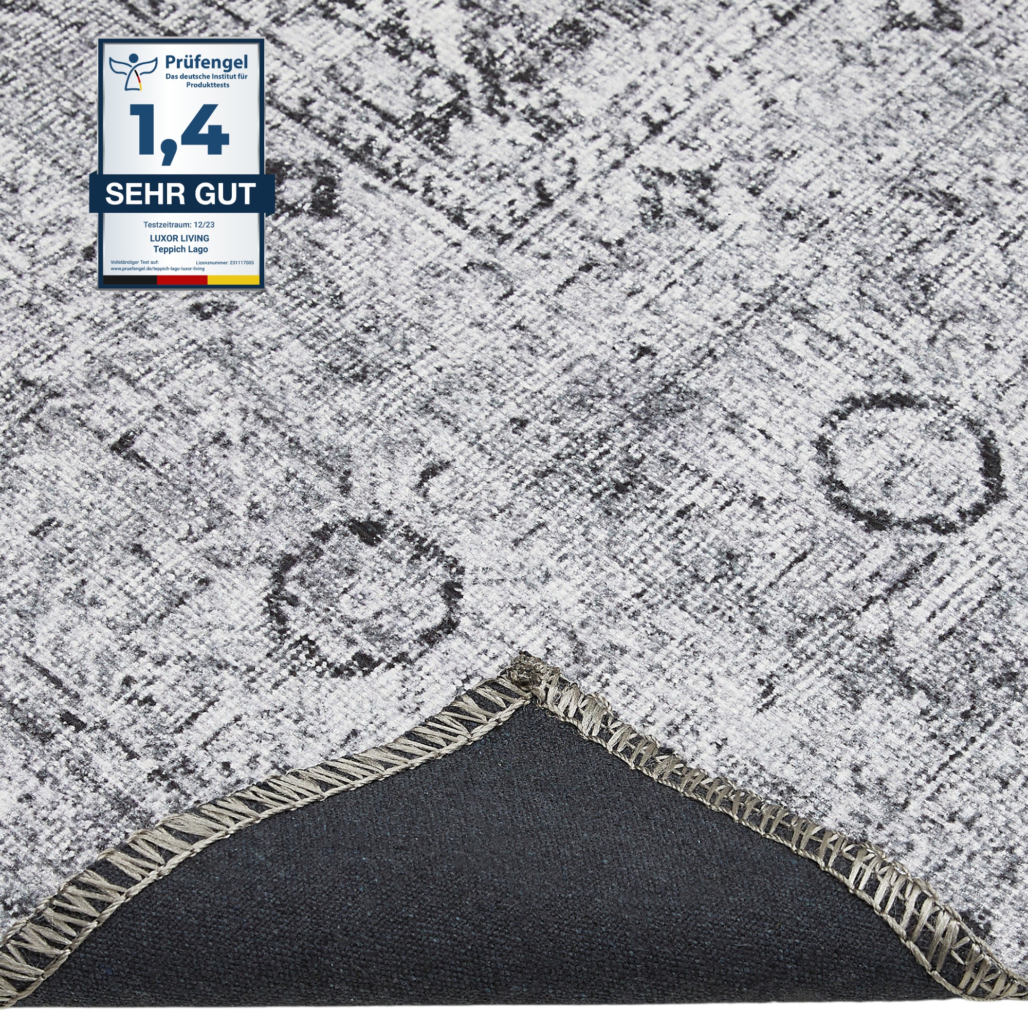 LUXOR living Teppich »Lago«, rechteckig, 6 mm Höhe, faltbarer Teppich, modernes Design, waschbar, In- und Outdoor geeignet