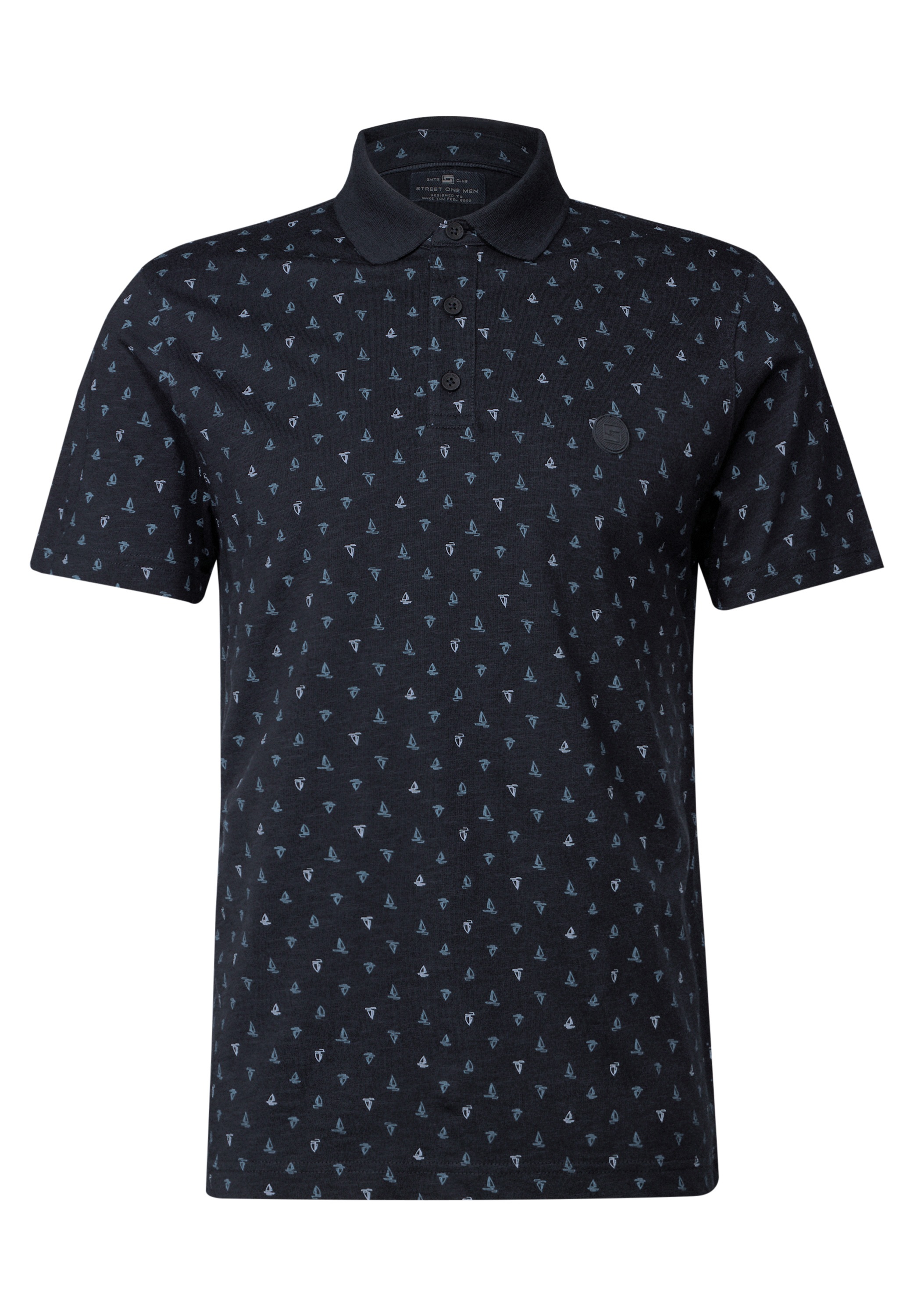 STREET ONE MEN Poloshirt, aus reiner Baumwolle