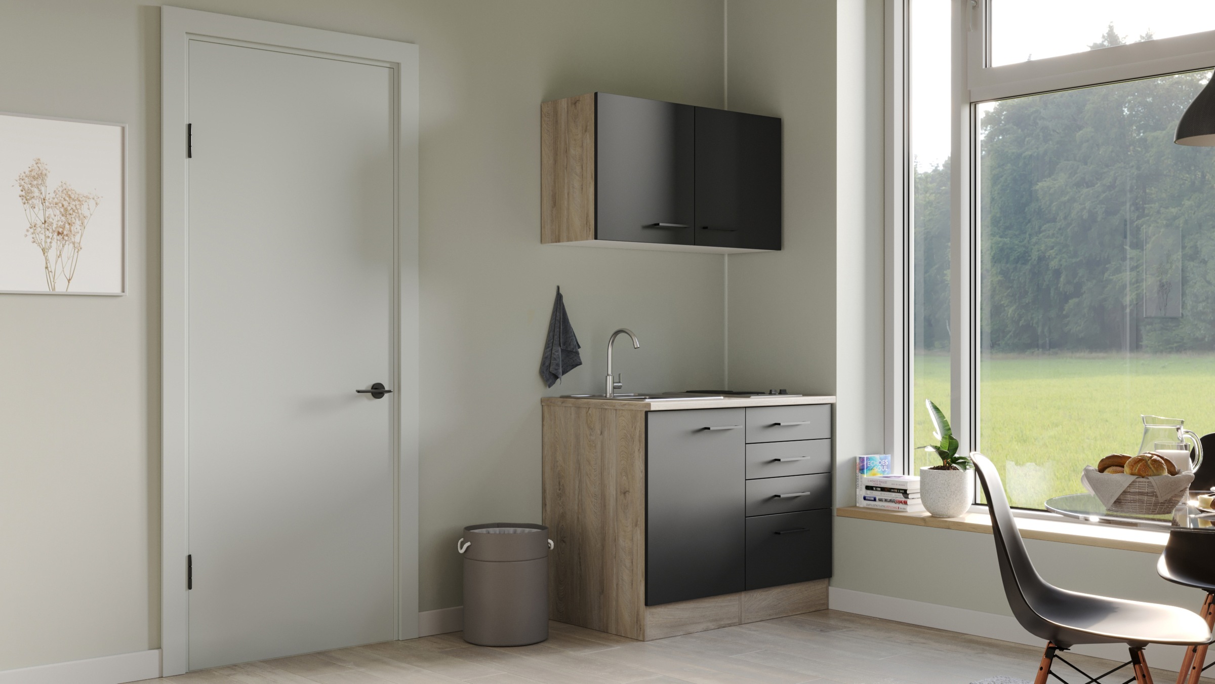 Flex-Well Küchenzeile »Capri«, mit E-Geräten, Gesamtbreite 100 cm, in weiten Farben erhältlich