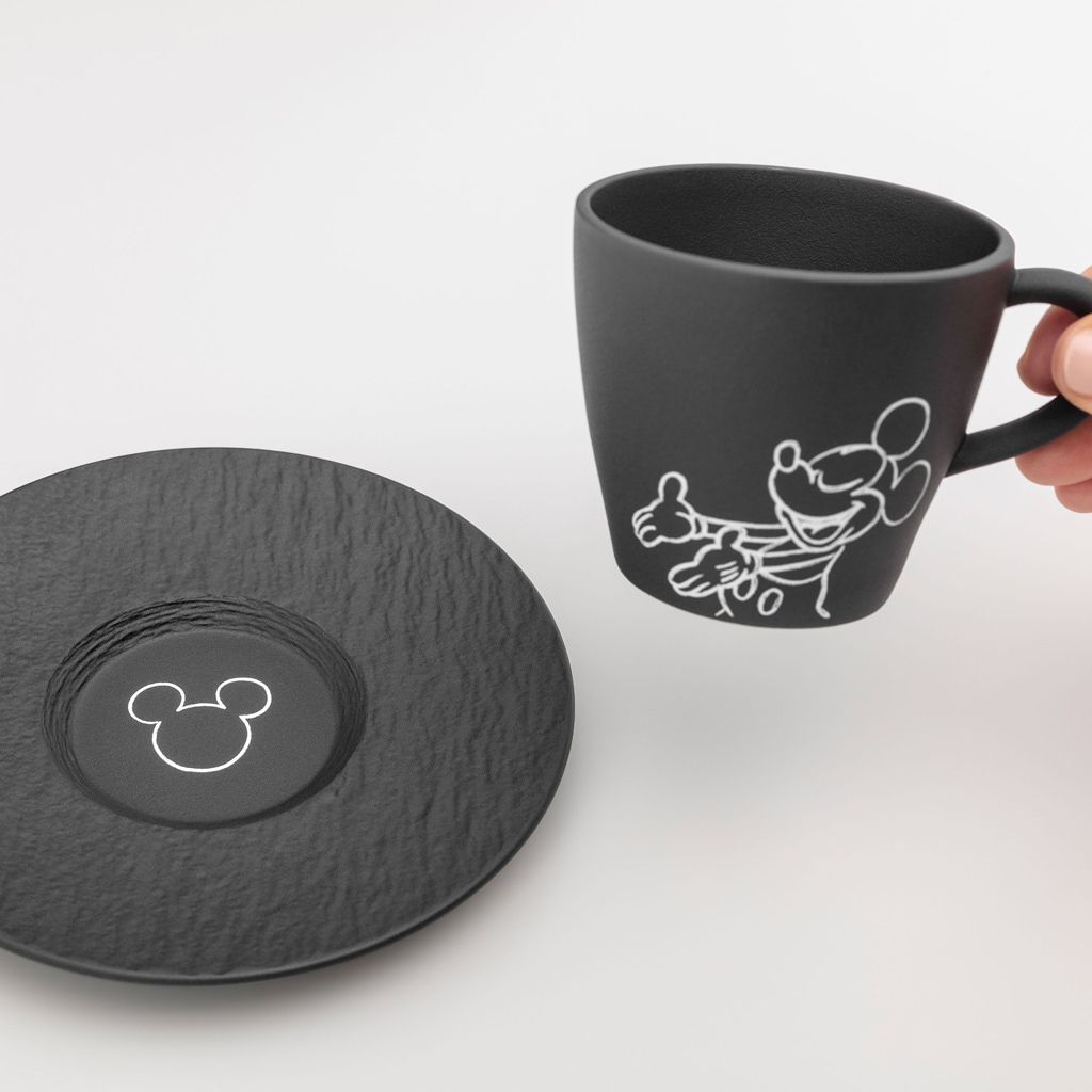 Villeroy & Boch Tasse »Kaffeetassen Manufacture Rock - Mickey Mouse 160 ml 6er Set schwarz« Spülmaschinenfest, Mikrowellensicher