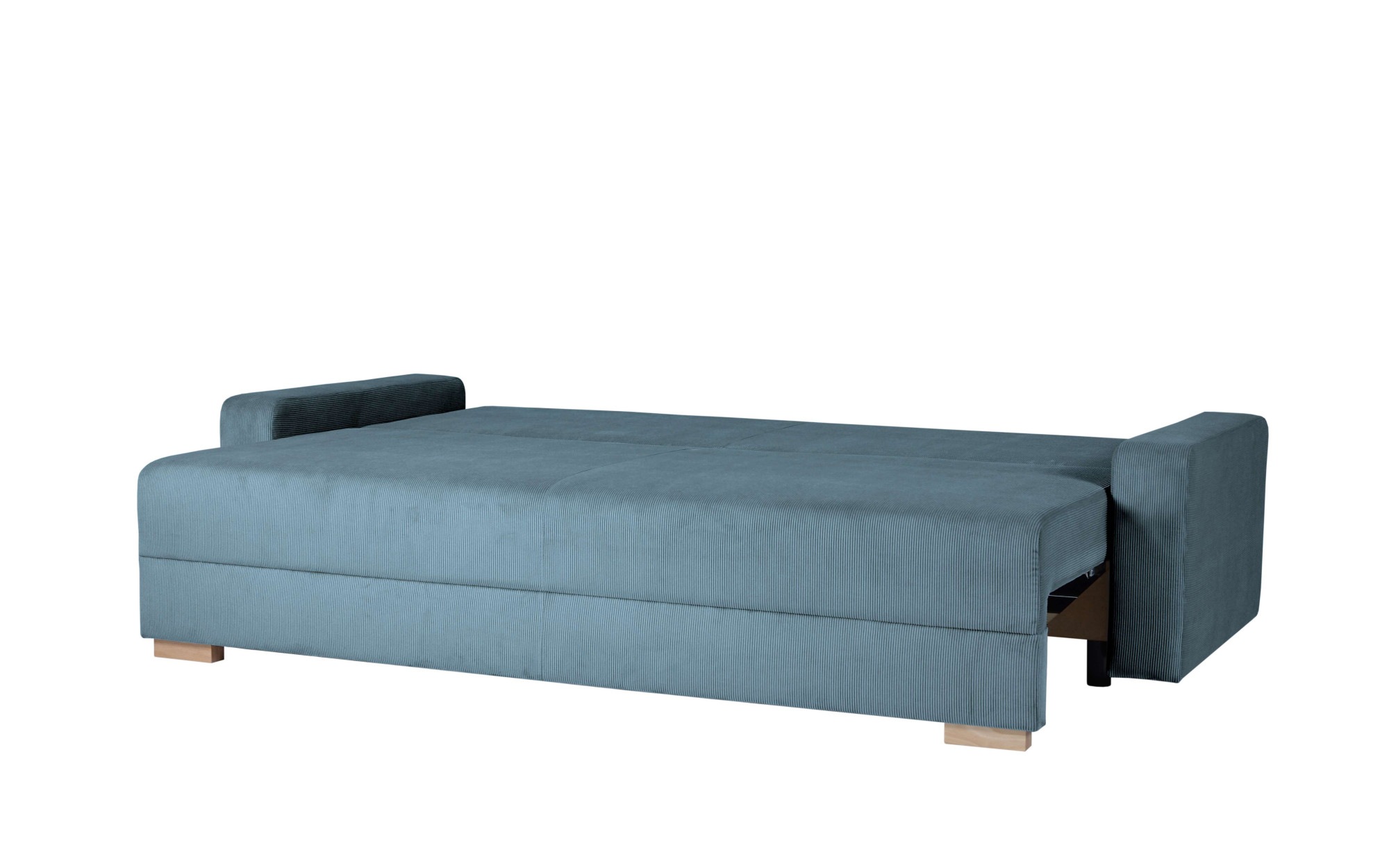INOSIGN 3-Sitzer »SHERIDIAN Schlafsofa mit Bettkasten, in Feincord & Velvet«, mit Wellenunterfederung, moderne Bezüge, B/H/T 225/94/80