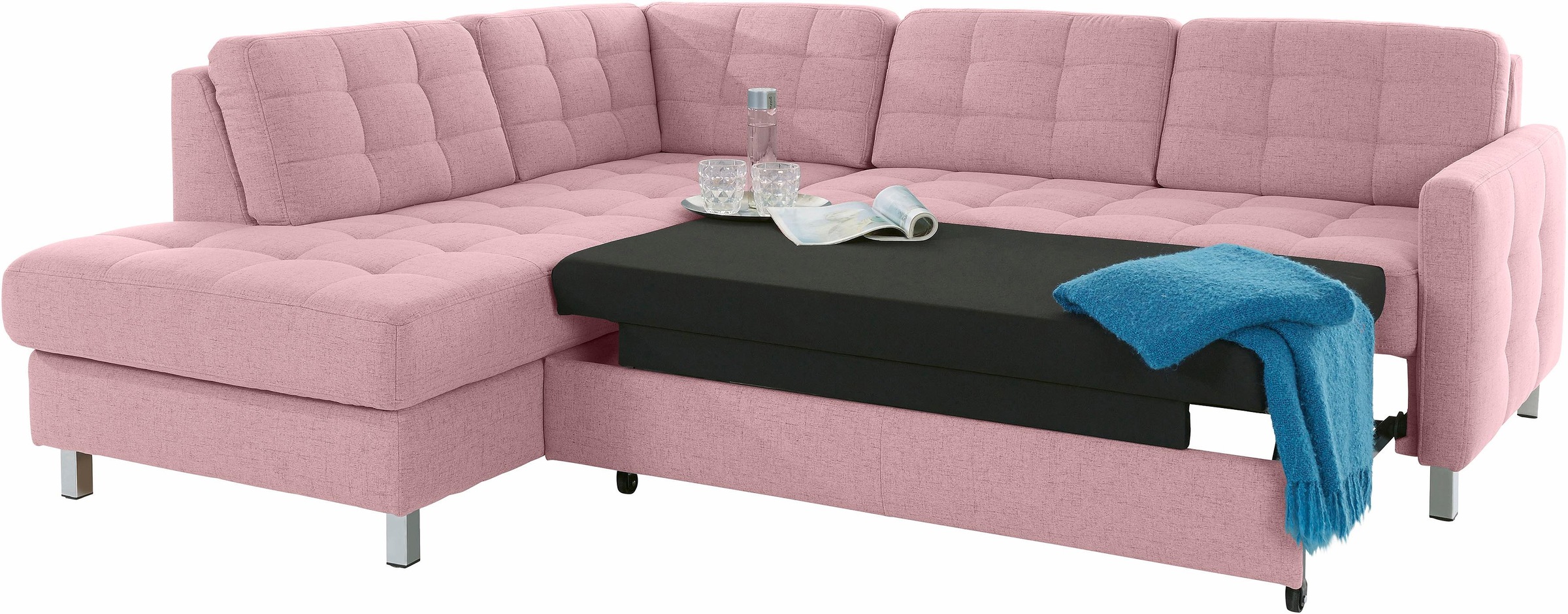 Thumbnail - sit&more Ecksofa "Picasso L-Form" wahlweise mit Bettfunktion und Bettkasten