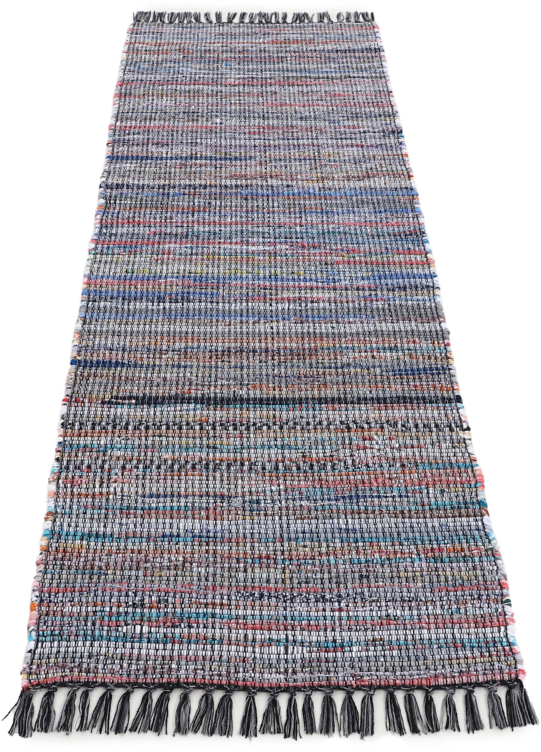 carpetfine Teppich »Kelim Chindi«, rechteckig, auf BAUR Läufergrößen mit in Rechnung handgewebter | auch Fransen, Wendeteppich