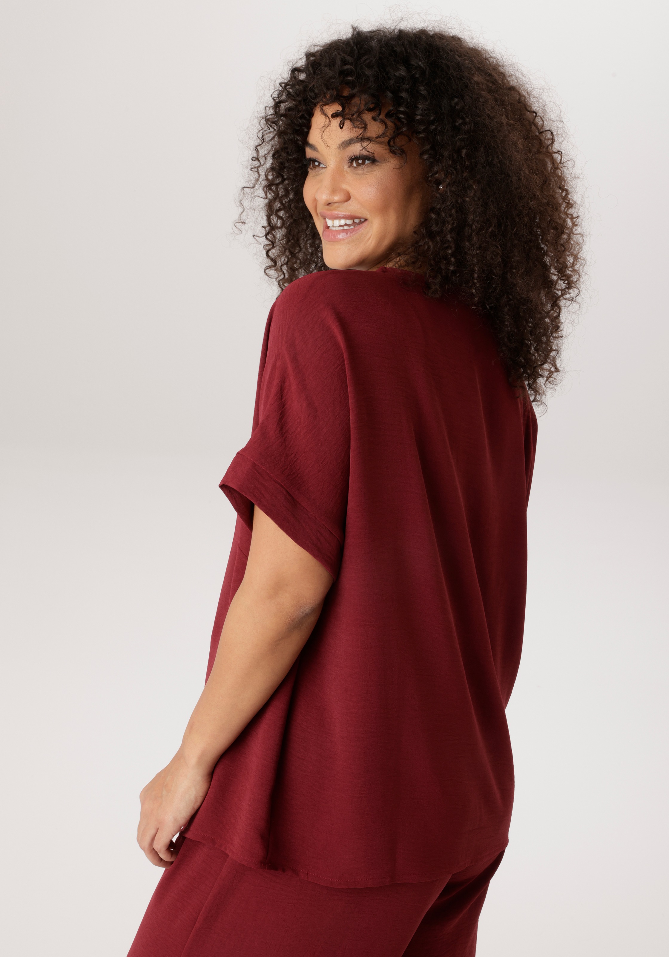 Aniston PLUS Schlupfbluse in weicher Pique-Qualität - NEUE KOLLEKTION günstig online kaufen