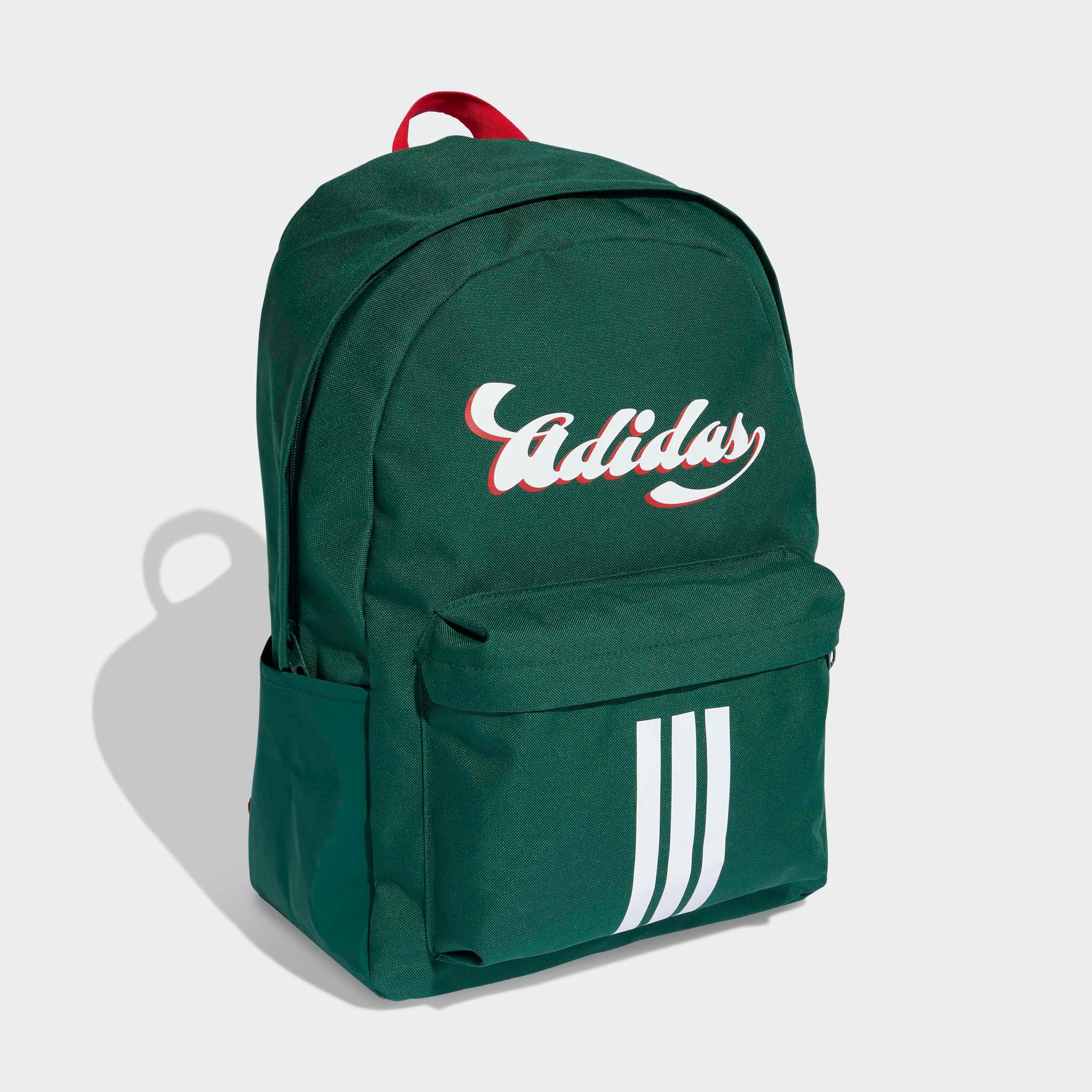 Rucksack ADIDAS PERFORMANCE "ADIDAS TIRO GRAFIK II", team dunkelgrün, better scarlet, Rucksäcke, Damen, Obermaterial: 100% Polyester, Rucksack 2