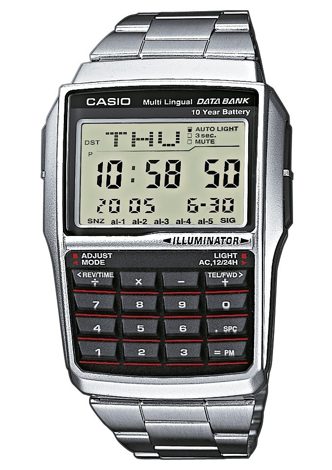 CASIO VINTAGE Chronograph »DBC-32D-1AES«, Quarzuhr, Armbanduhr, Damen, Herren, retro, Taschenrechner, digital