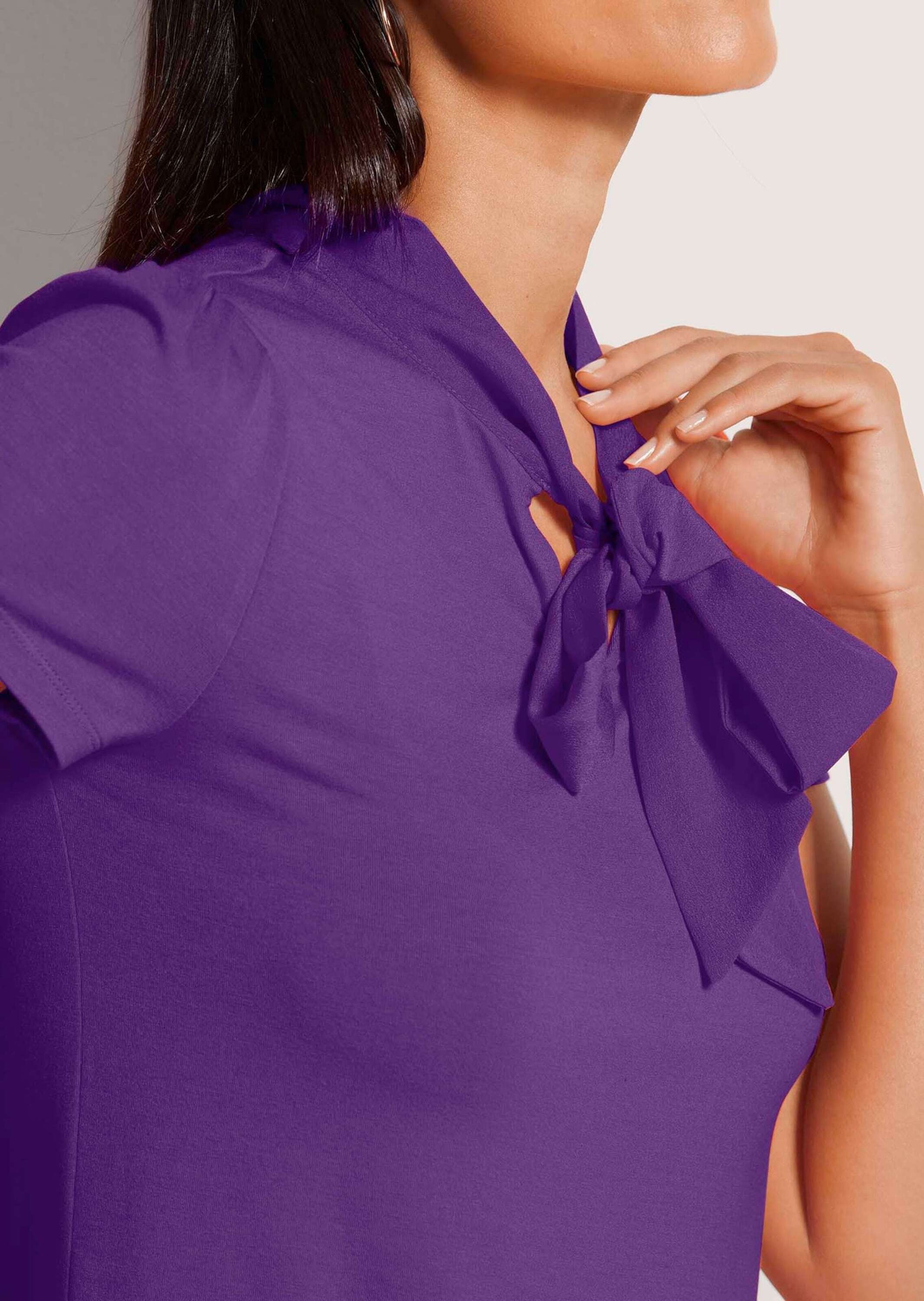 MADELEINE Kurzarmshirt »Blusenshirt Kurzarmoberteil mit Schluppe«