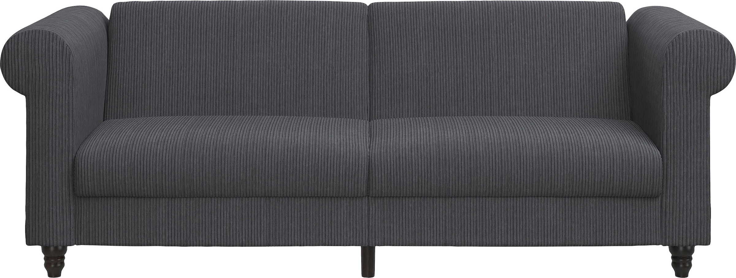 Dorel Home 3-Sitzer »Felix II, Schlafsofa 236cm, (Liegefläche 108x190cm), Rückenlehne«, 3-fach verstellbar, Sitzhöhe 46 cm, Cord