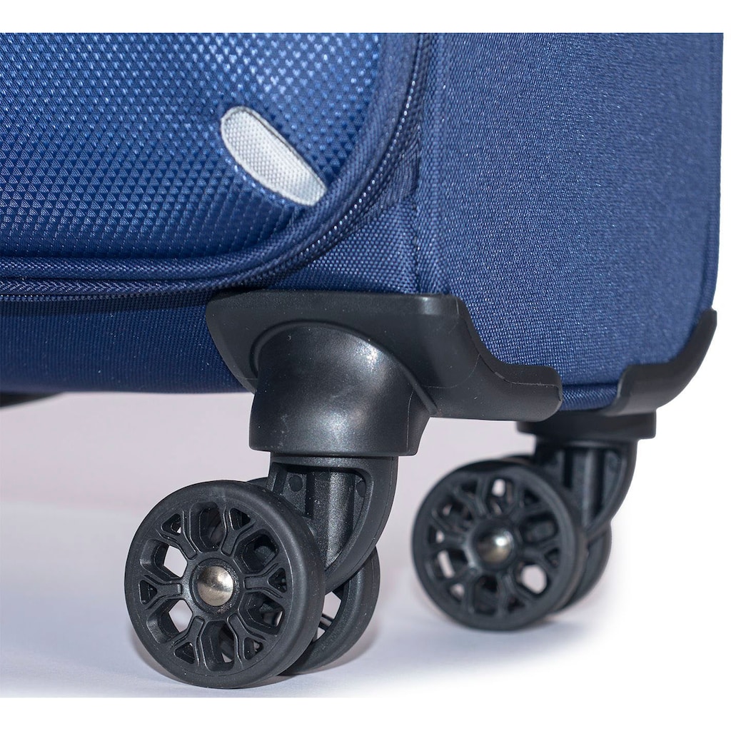 Stratic Weichgepäck-Trolley »Strong S, navy«, 4 Rollen, Handgepäck Reisekoffer Reisegepäck Zahlenschloss