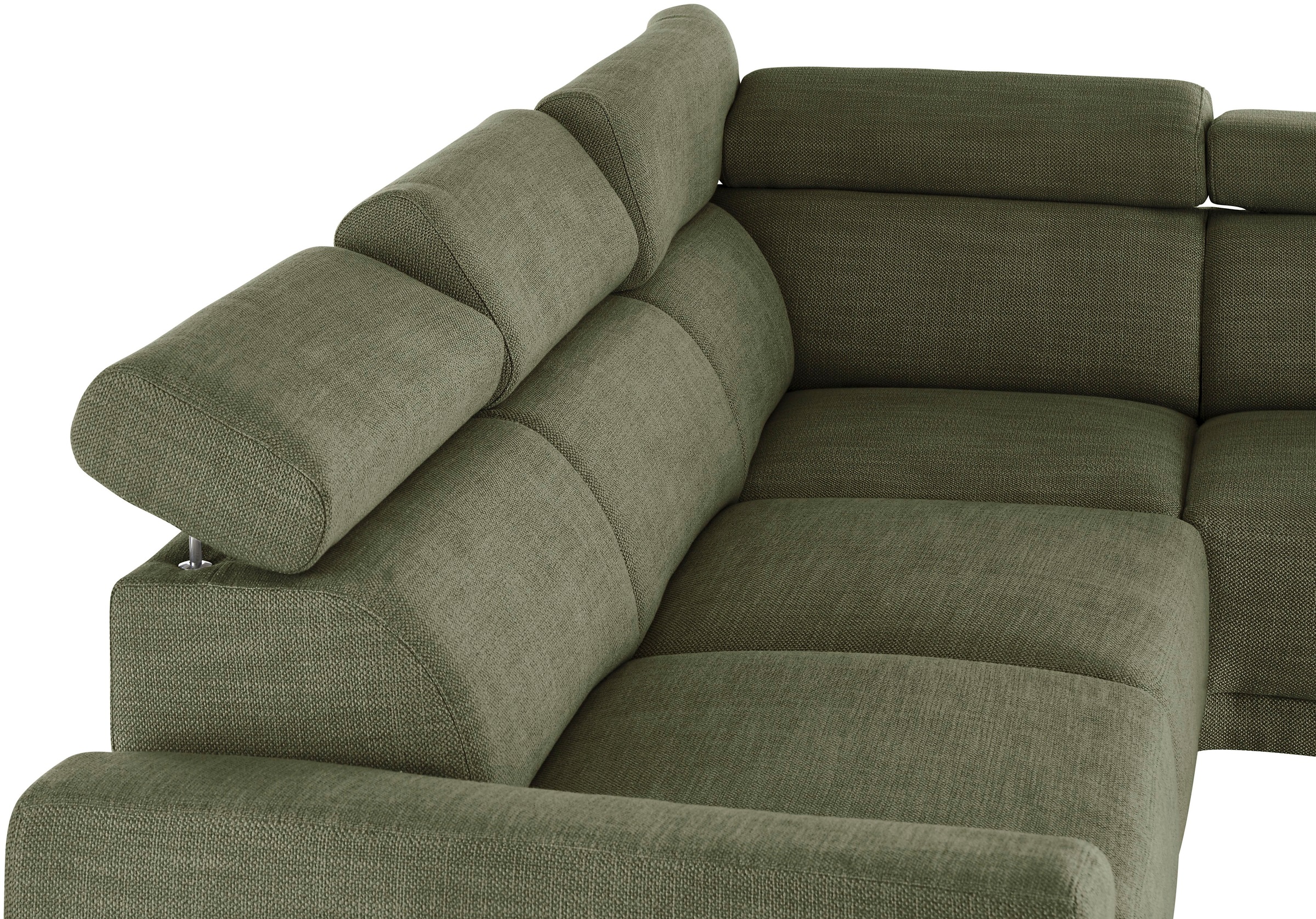 3C Candy Ecksofa »Greve Sofa immer mit manuelle Kopfteilverstellungen, modern, elegant«, wahlweise motorischer Sitzvorzug, bequem und zeitlos, L-Form