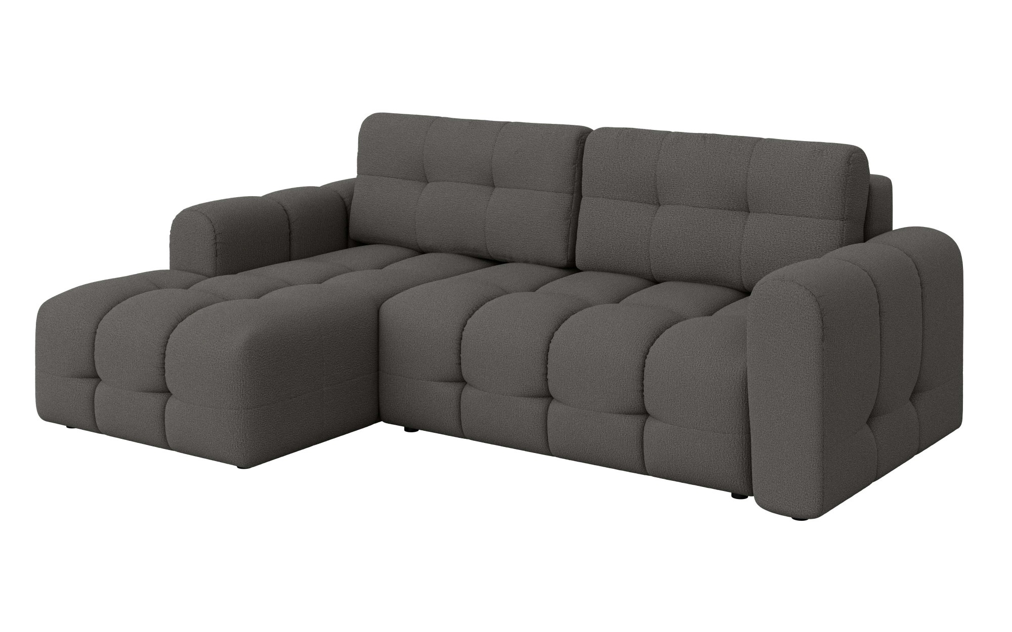 INOSIGN Ecksofa »Manilla, wahlweise mit Bettfunktion, B/T/H 265/170/91 cm«, L-Form mit Recamiere rechts/links bestellbar, Wellenunterfederung