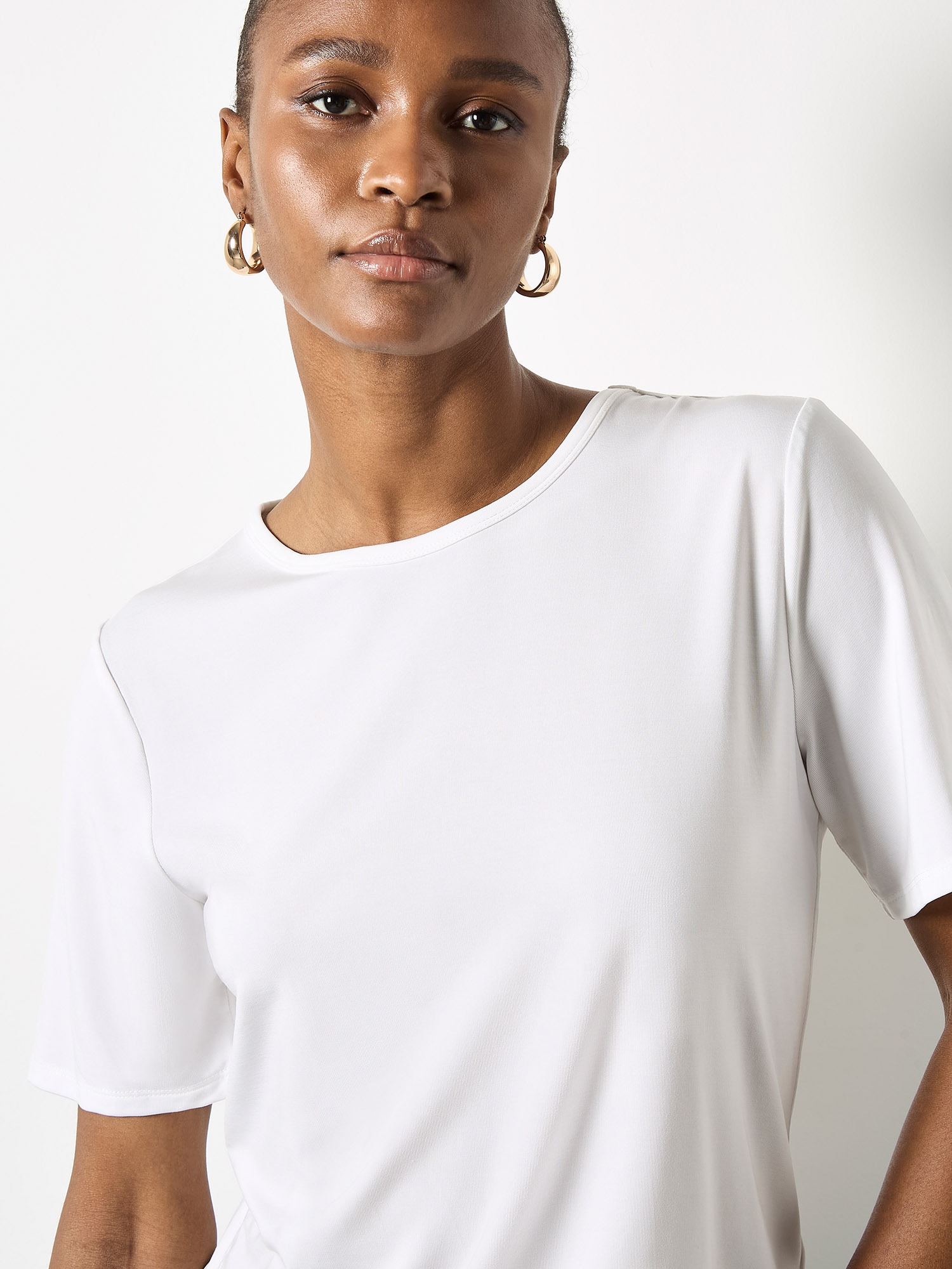 Apricot Shirttop »Basic T-Shirt« aus elastischem Material