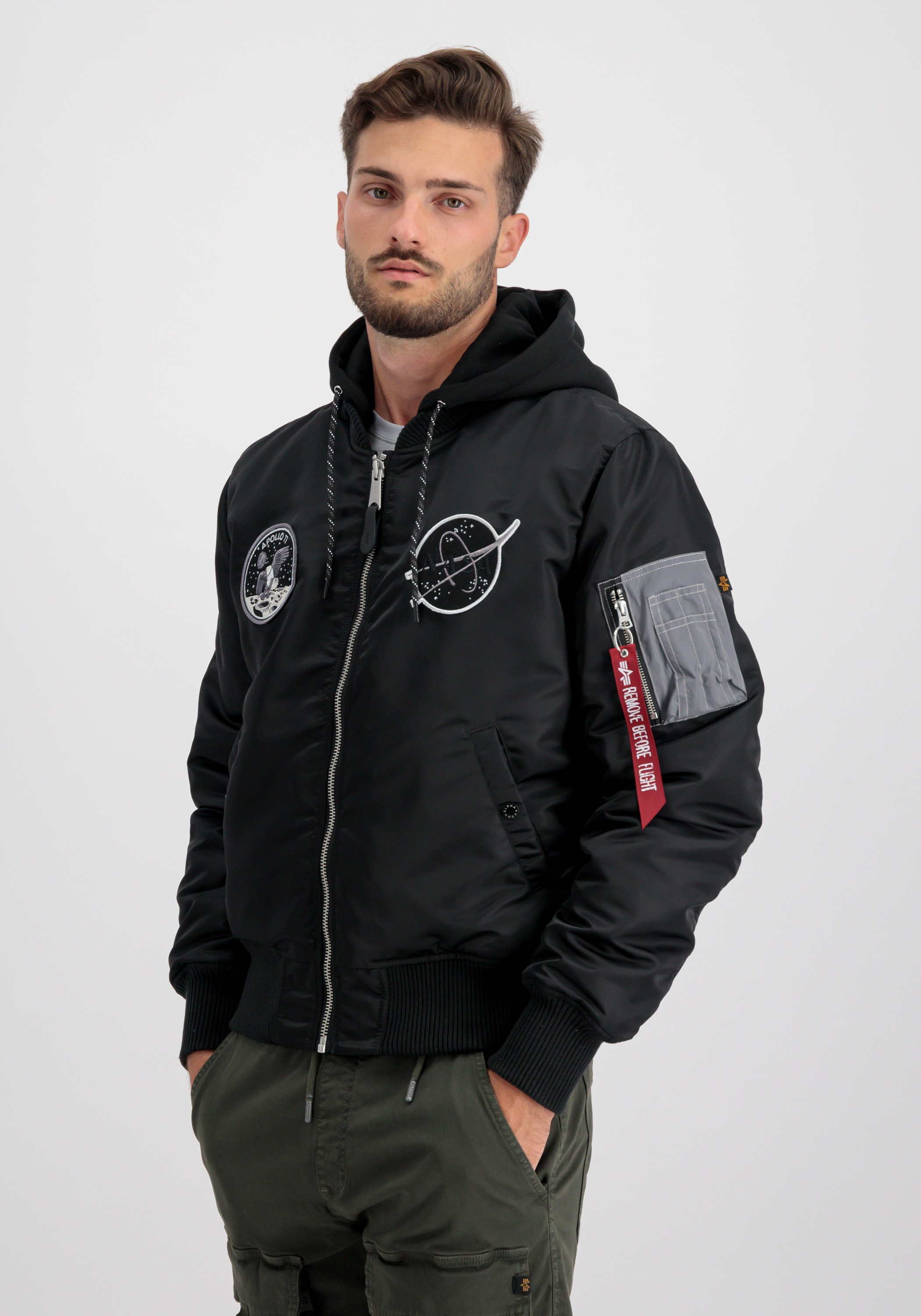 Alpha Industries Bomberjacke »Alpha Industries Men - Bomber Jackets MA-1 VF Hood Dark Side«