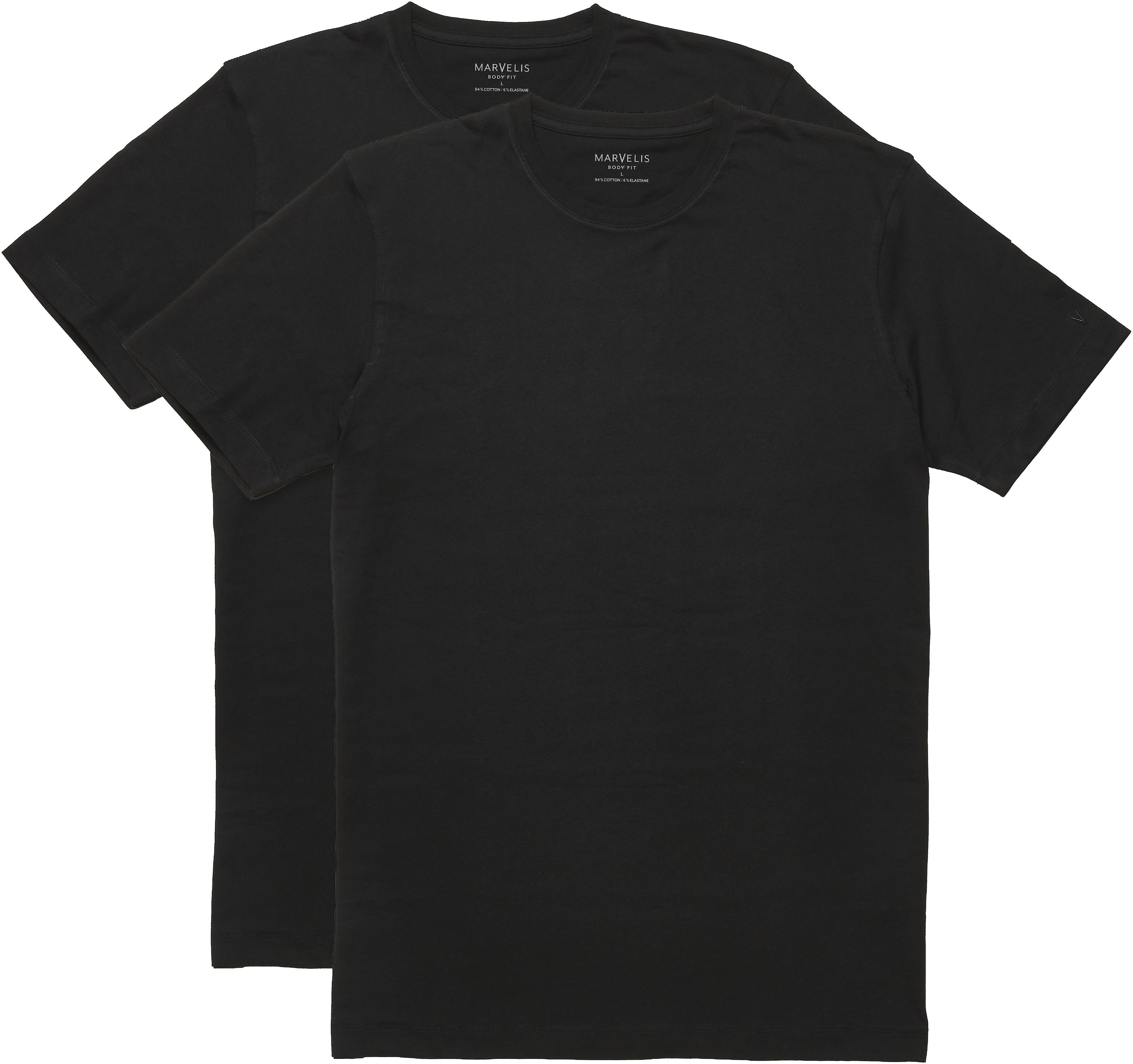 MARVELIS T-Shirt 2 Doppelpack, body fit günstig online kaufen