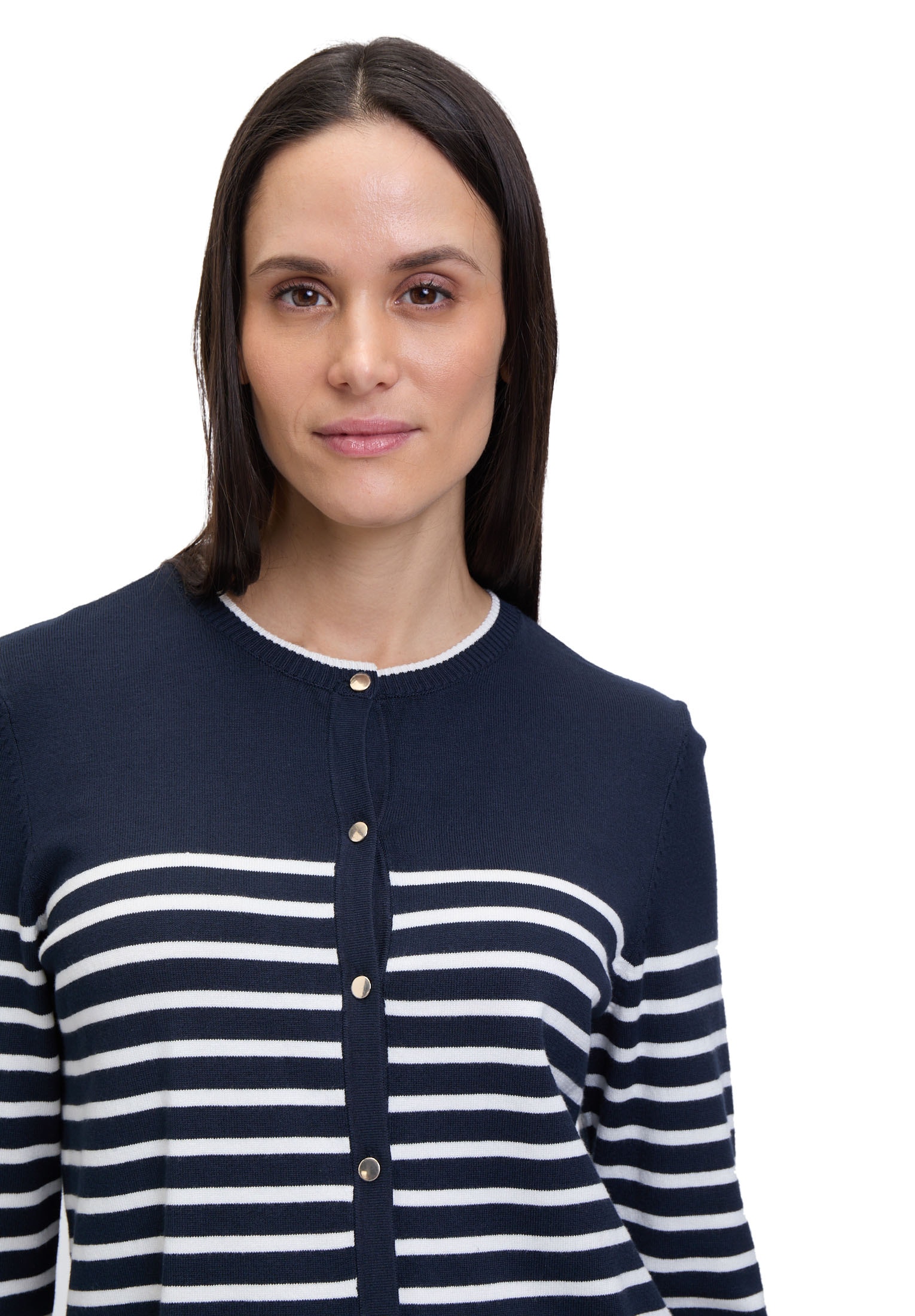 Betty Barclay Strickjacke »Damen mit Streifen« 1 Stk. Knöpfe