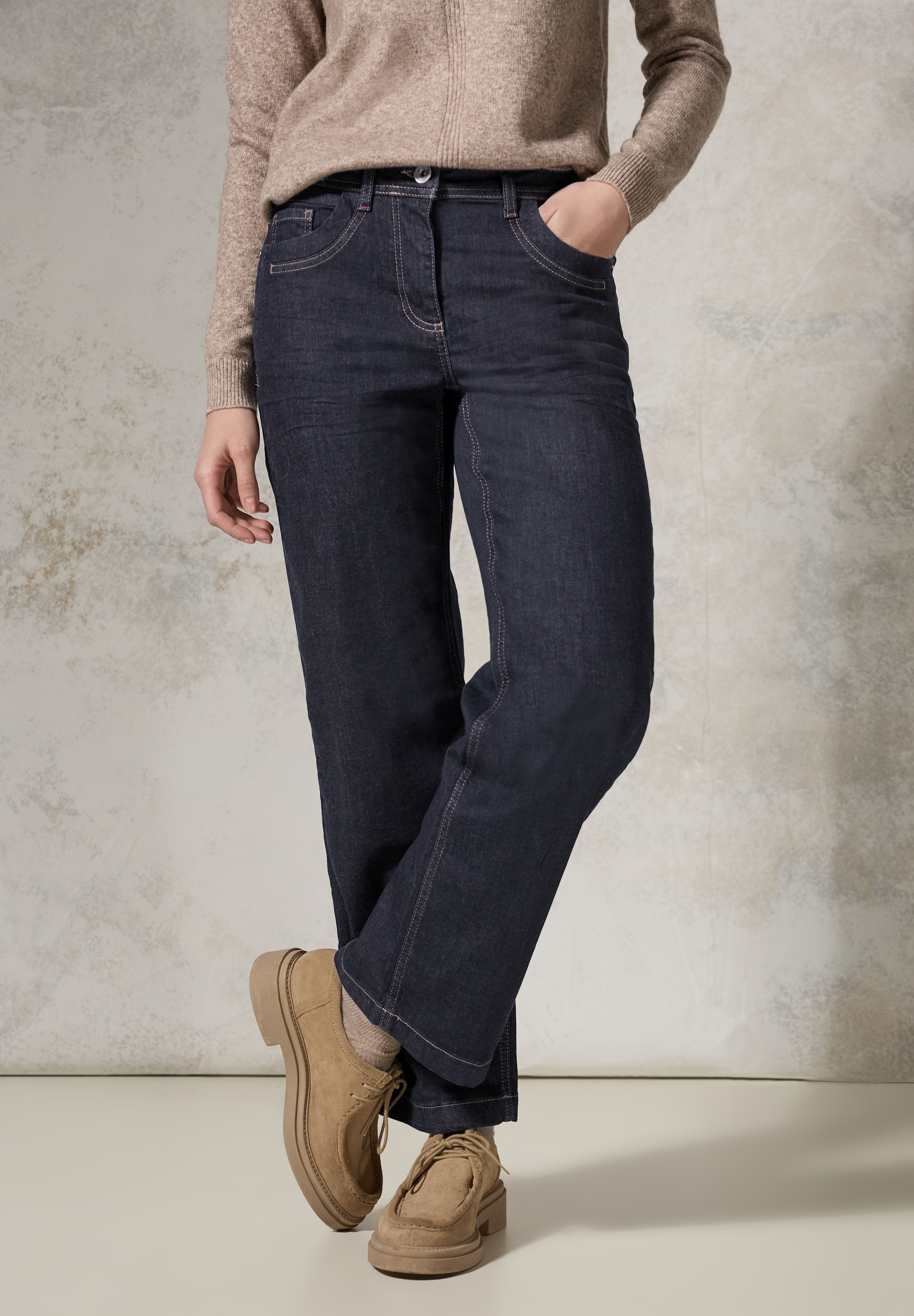 Cecil Weite Jeans, 5-Pocket-Style