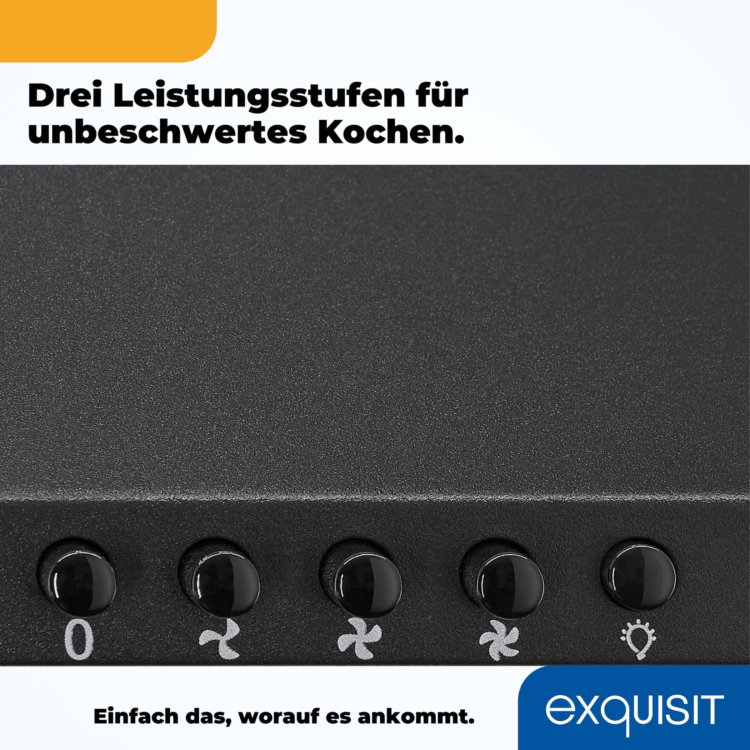 exquisit Wandhaube »KH 60-8.3 (sw)« Pyramidenförmige Haube – stilvoll & flexibel mit LED-Beleuchtung