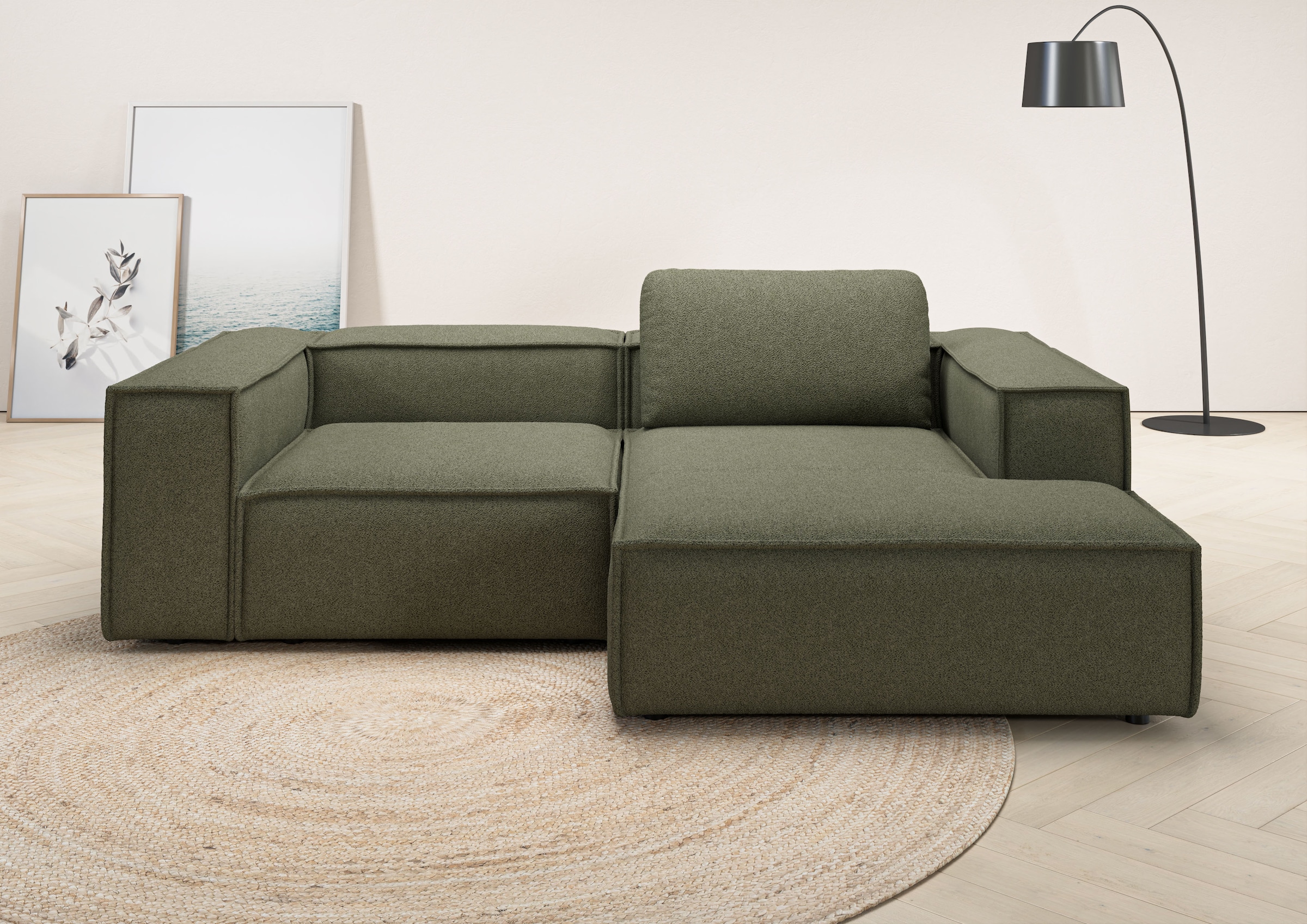 Places of Style Ecksofa "Watertown, kompakte L-Form, 246 cm breite für klei günstig online kaufen