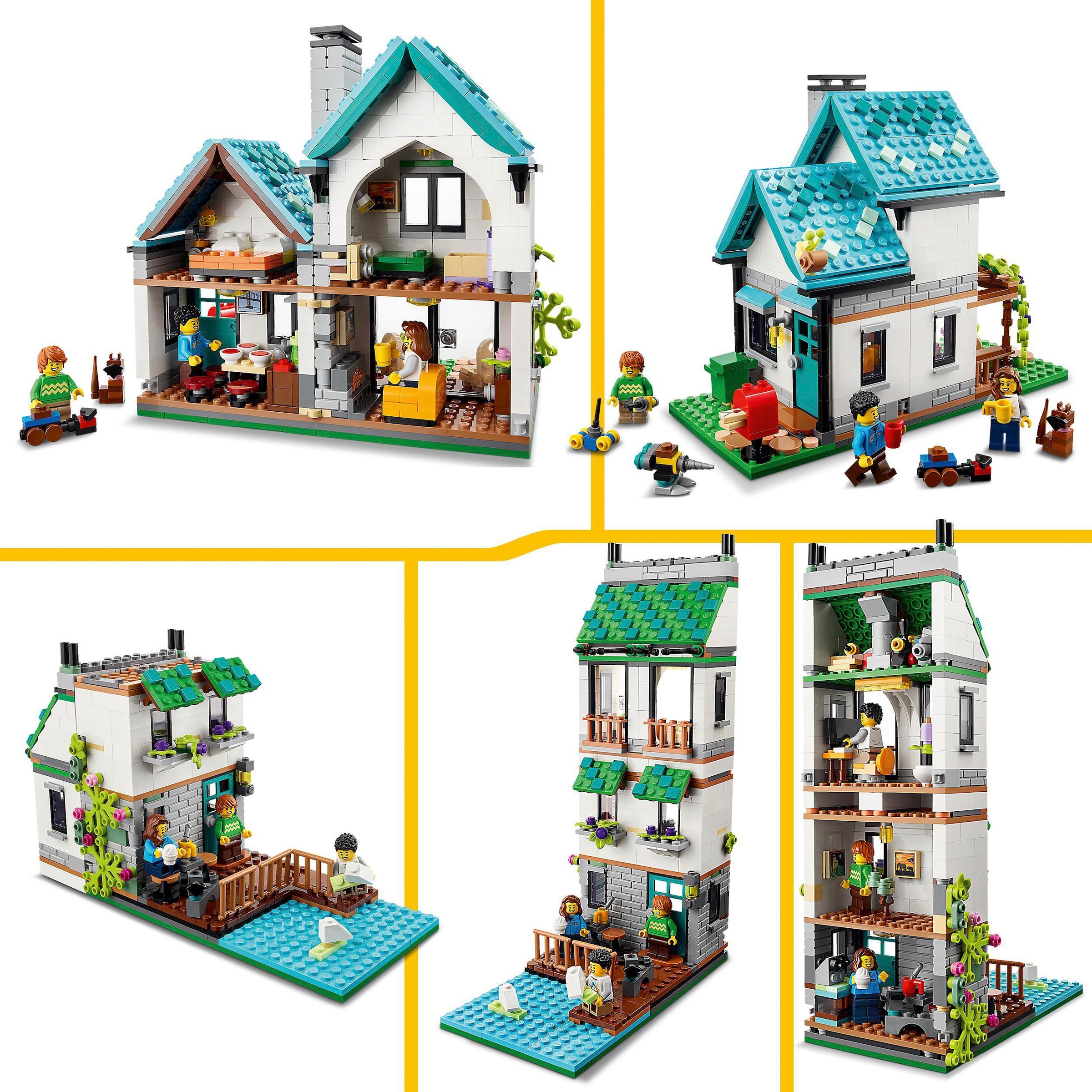 LEGO® Konstruktionsspielsteine »Gemütliches Haus (31139), LEGO® Creator  3in1«, (808 St.)