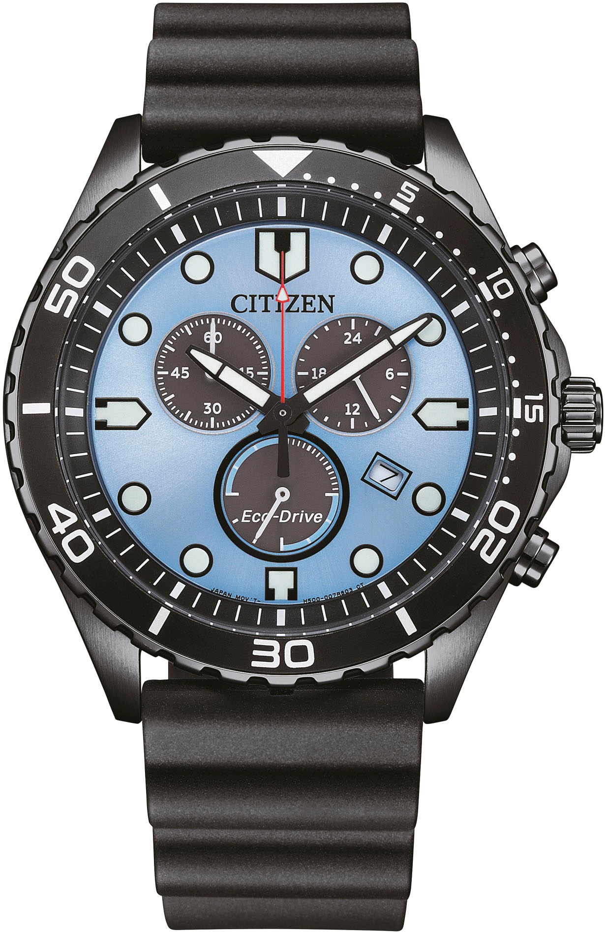 Citizen black chronograph sale