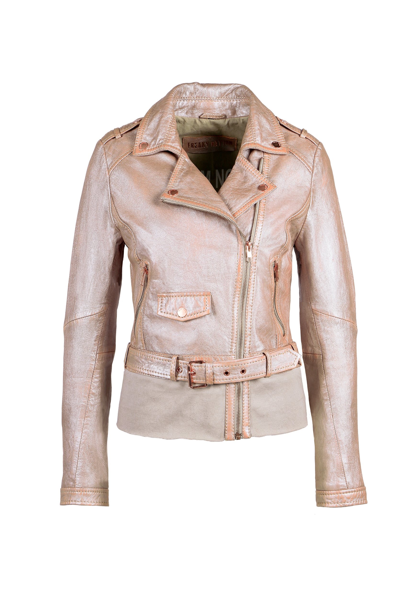 Freaky Nation Lederjacke "African Pearl-FN" günstig online kaufen