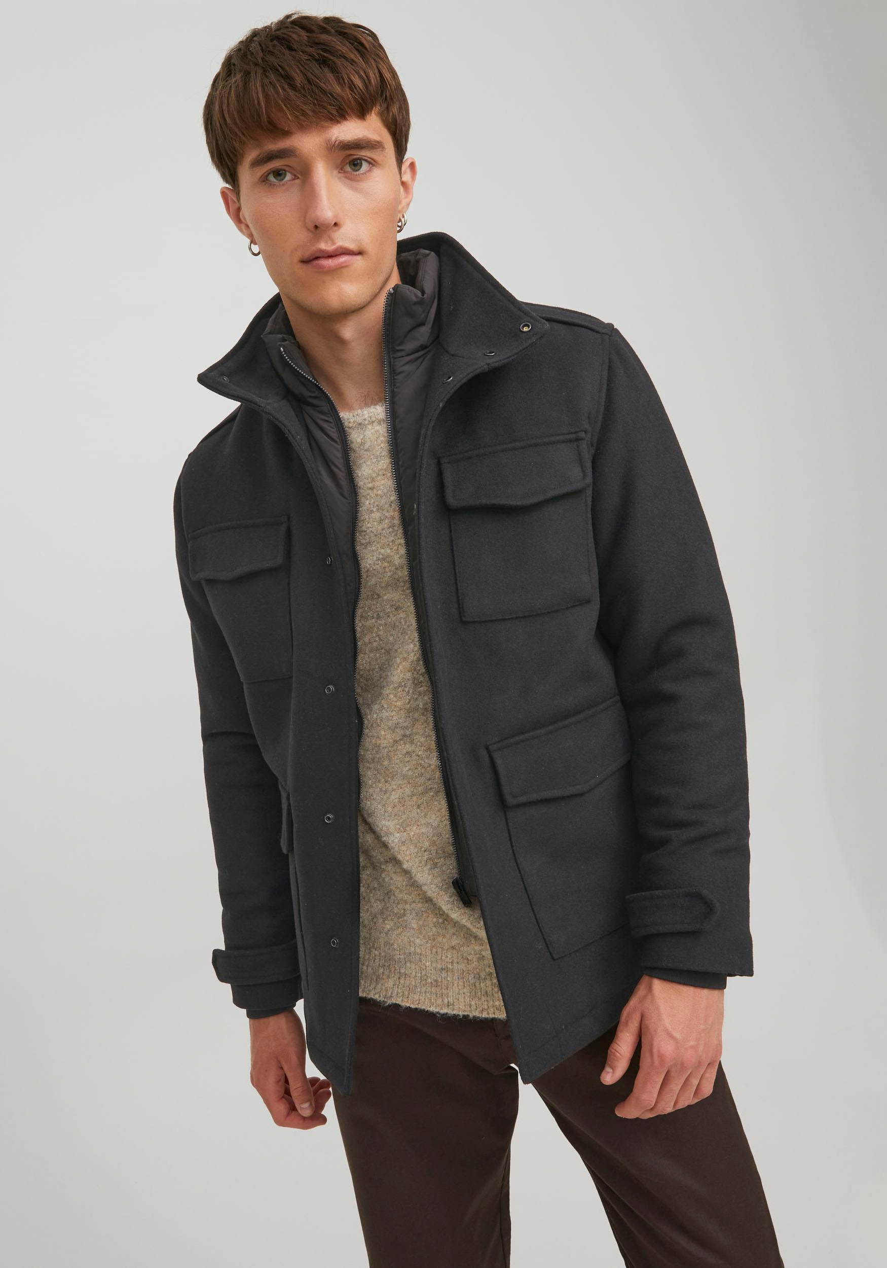 Jack & Jones Langjacke "BLAPARKER WOOL FIELD JKT" günstig online kaufen