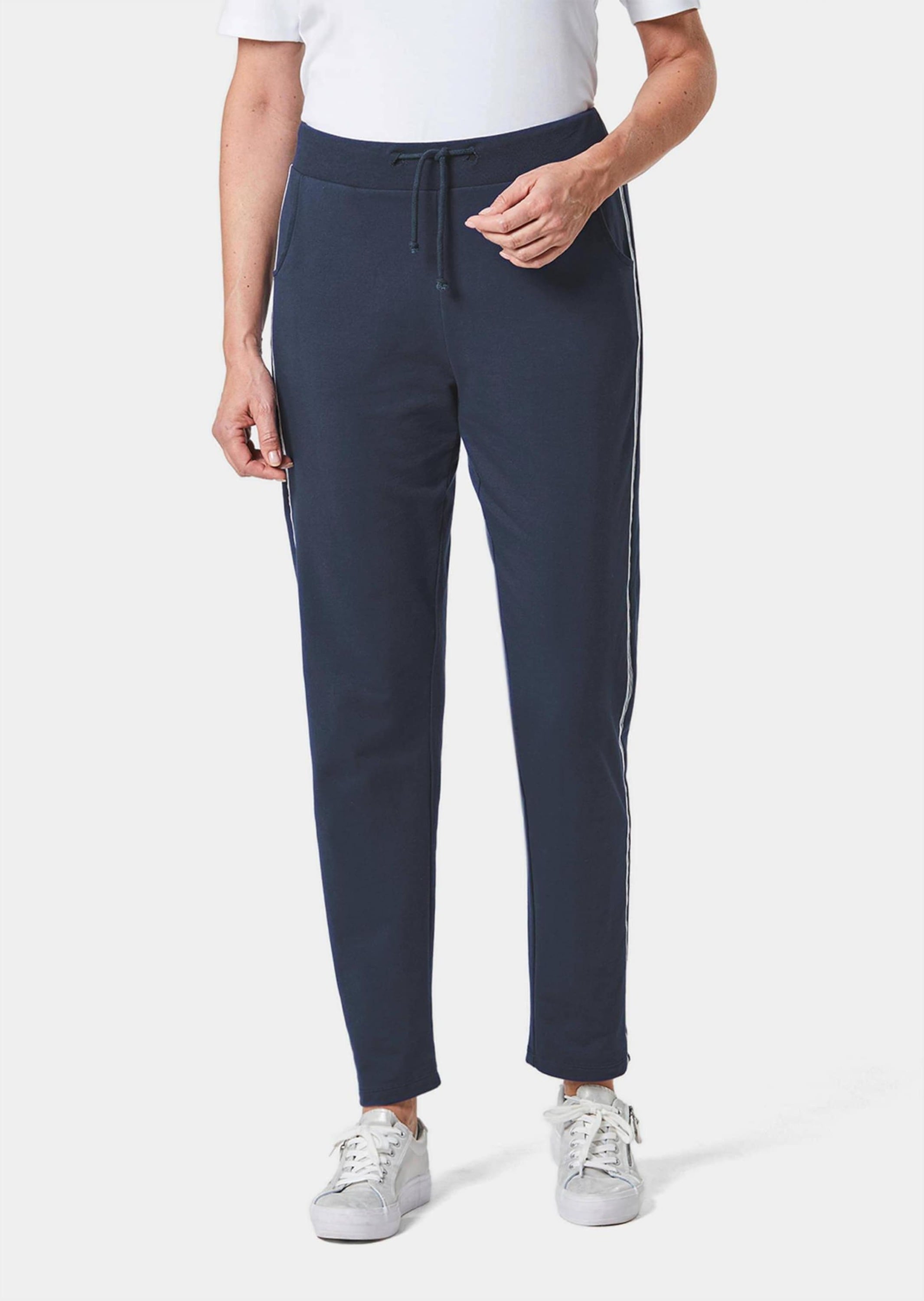 GOLDNER Stoffhose »Freizeithose Bequeme Freizeithose mit Schlupfbund und Taschen«