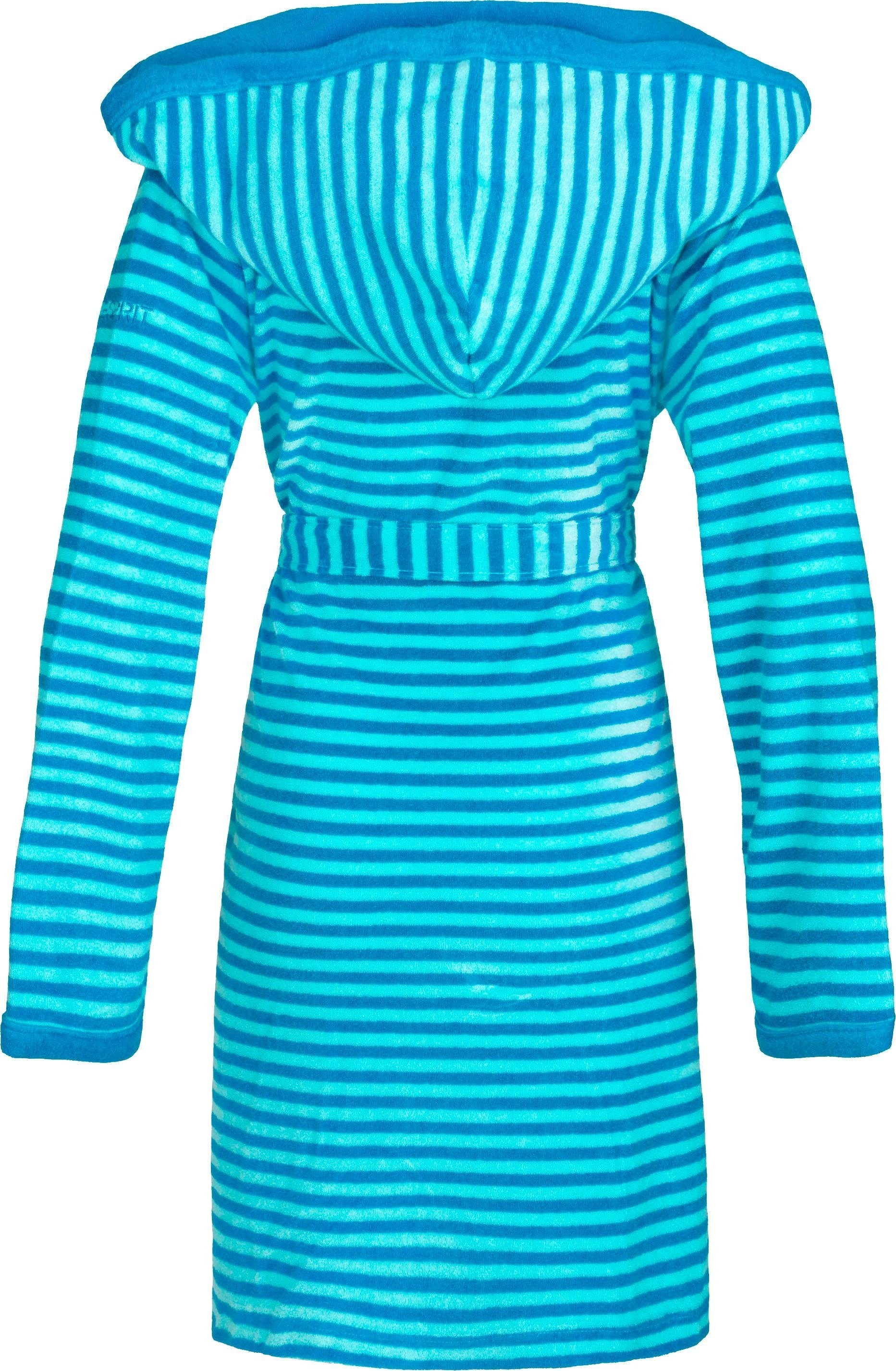 Esprit Damenbademantel "Striped Hoody", (1 St., mit Gürtel), mit Kapuze, ge günstig online kaufen