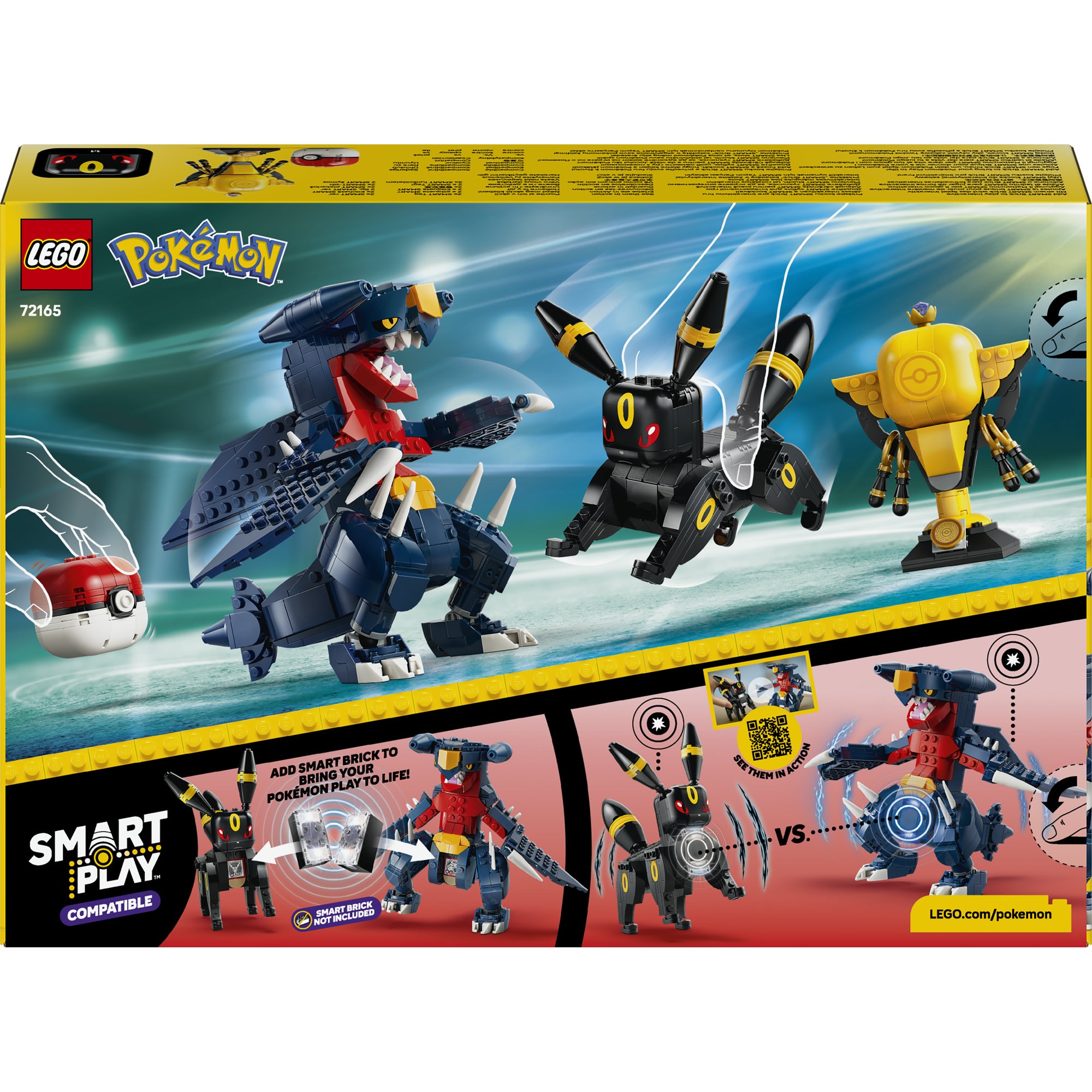 LEGO® Konstruktionsspielsteine »SMART Play™  Nachtaras und Knakracks Duell um die  (72165)« Meisterschaft, LEGO Pokémon; Mit SMART Brick kompatibel (nicht enth.)