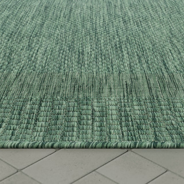 Paco Home Teppich »Roma 272«, rechteckig, Flachgewebe, meliert, mit  dezenter Bordüre, In- und Outdoor geeignet auf Rechnung | BAUR