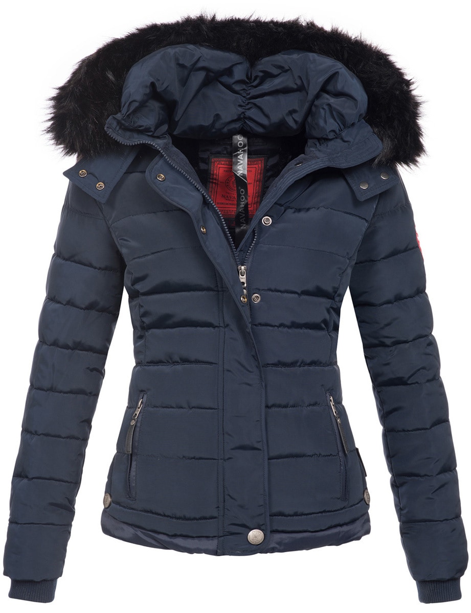 Navahoo "Chloe" hochwertige Winterjacke mit abnehmbarer Kapuze