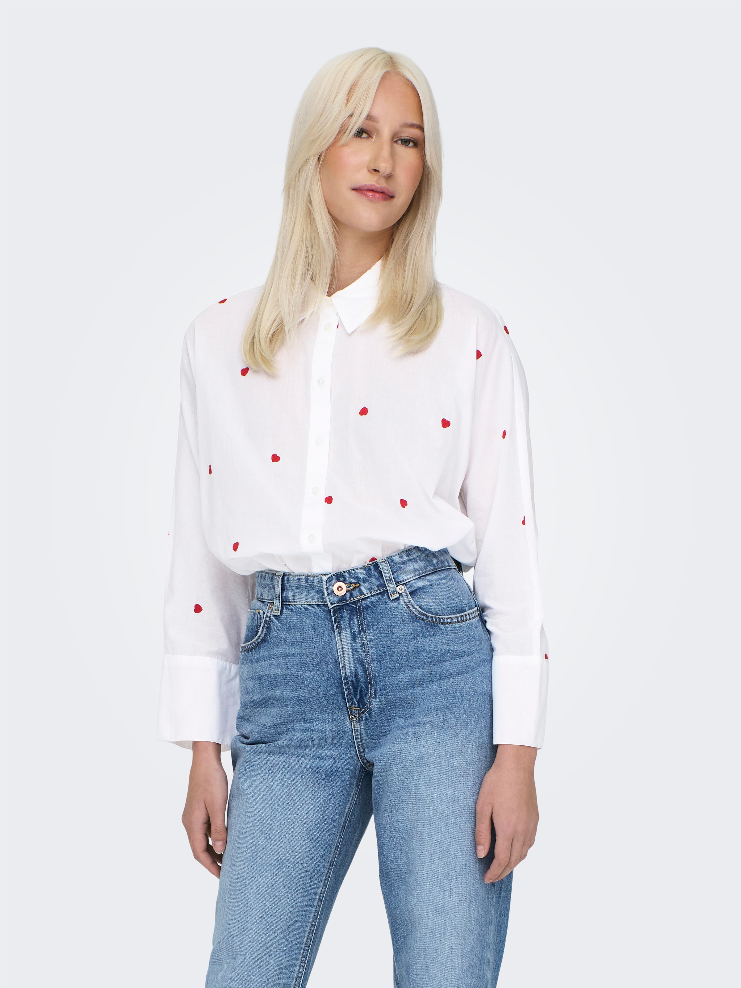 ONLY Hemdbluse "ONLNEW LINA GRACE LS EMB SHIRT NOOS WVN" günstig online kaufen