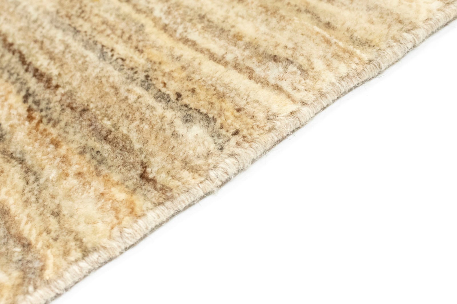 Teppich handgeknüpft »Gabbeh handgeknüpft naturweiß«, morgenland | rechteckig, BAUR Wollteppich