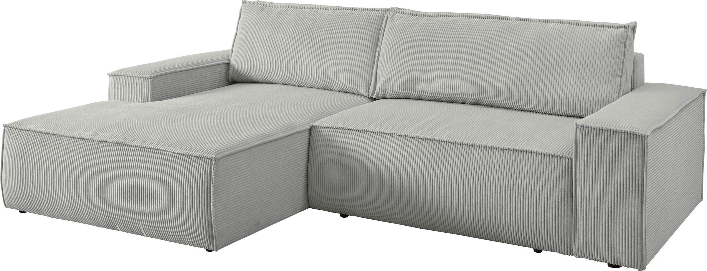 Ecksofa SHERWOOD Schlafsofa, mit Bettkasten, Cord-Bezug