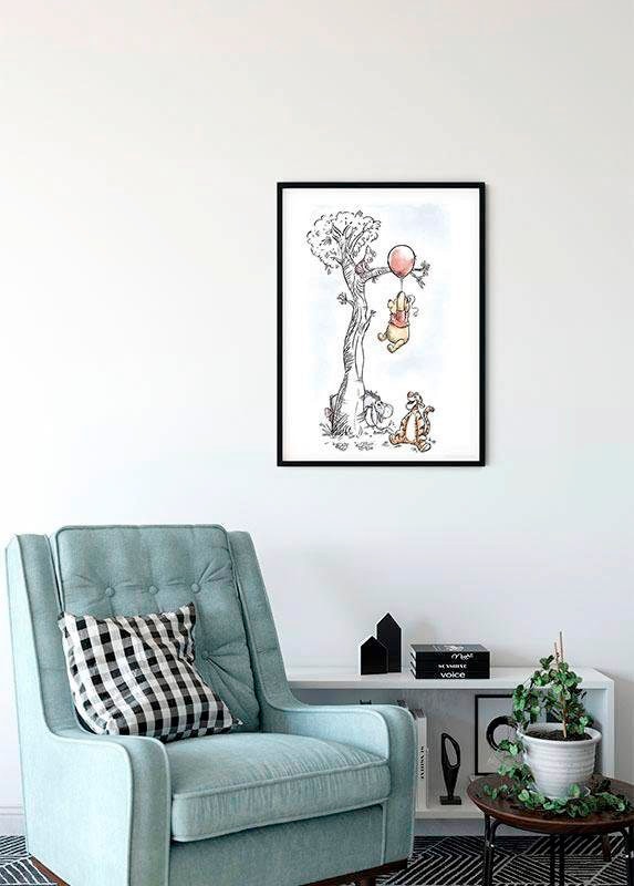 Poster Wohnzimmer St.), | Kinderzimmer, (1 Schlafzimmer, on«, Komar BAUR »Winnie Disney, Hang Pooh