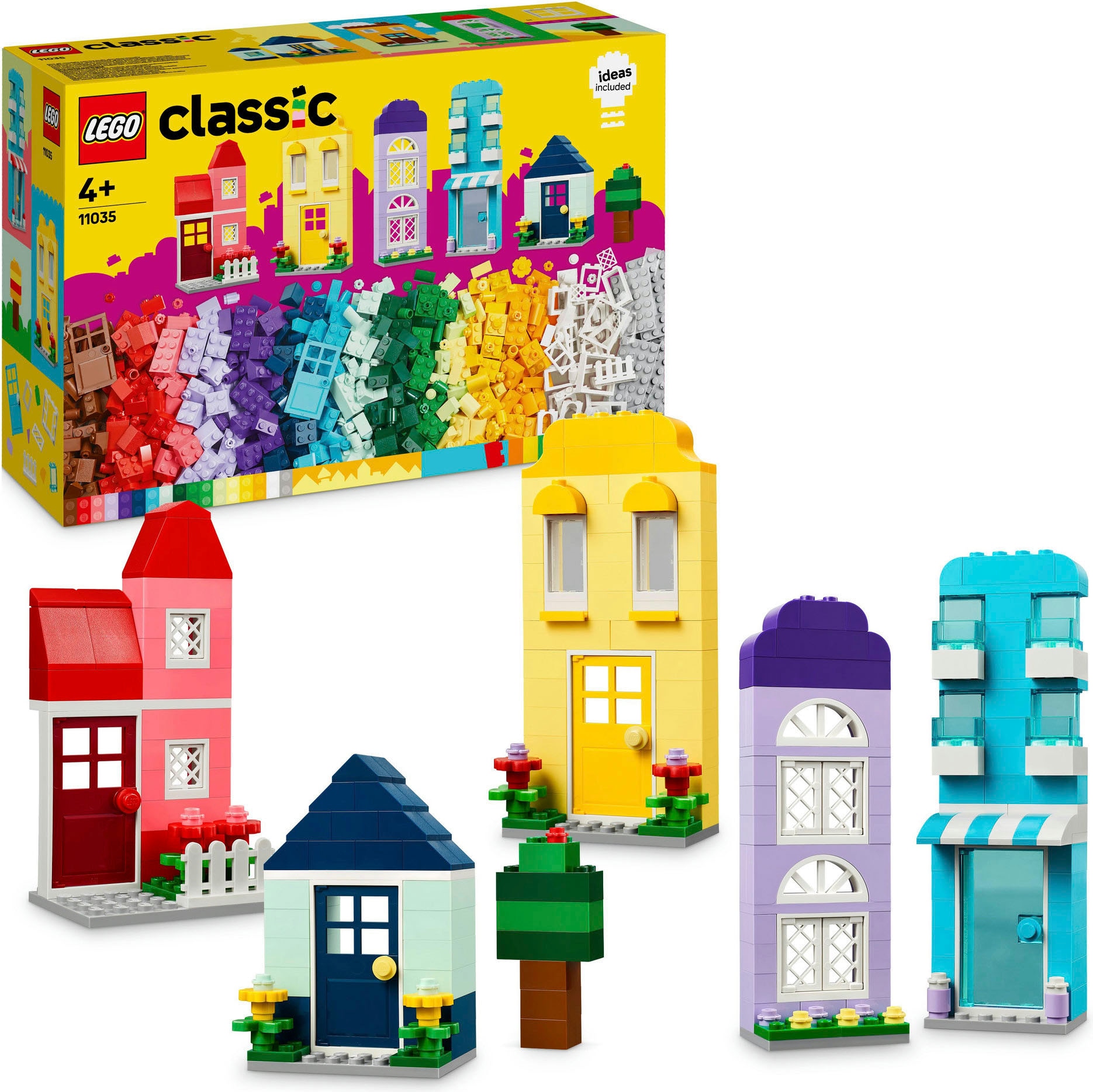 LEGO® Konstruktionsspielsteine »Kreative Häuser (11035), LEGO Classic«, (850 St.), Made in Europe