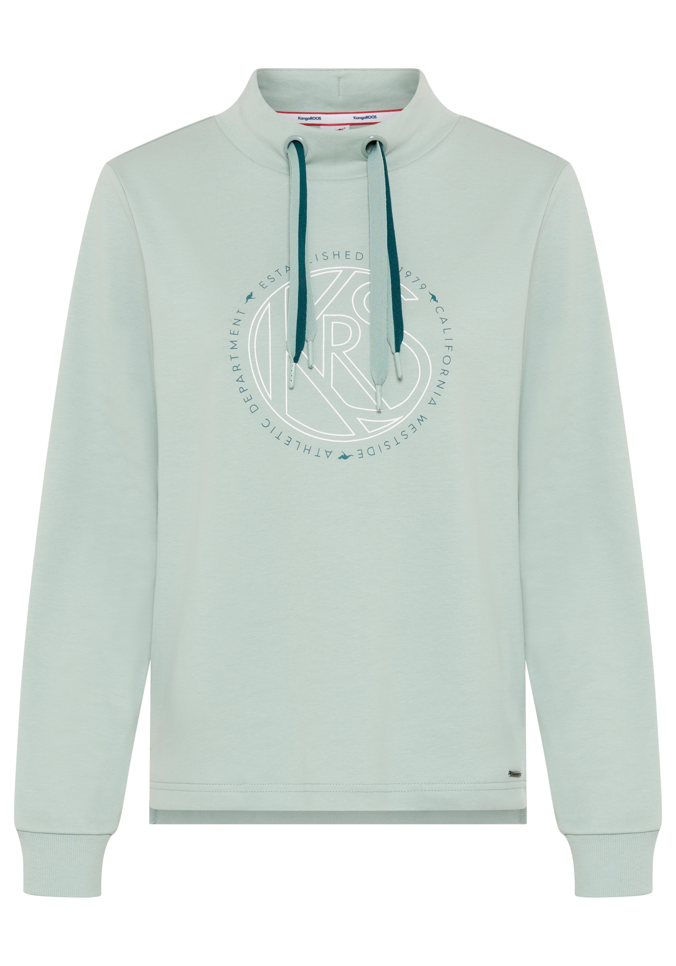 KangaROOS Sweatshirt , mit Metalllabel, hüftbedeckende Länge, auch in großen Größen
