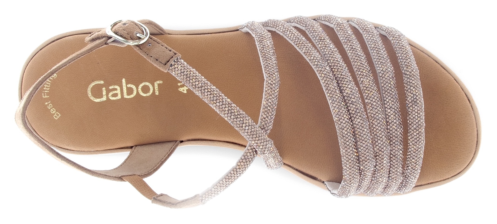 Gabor Keilsandalette, Plateau, Sommerschuh, Riemchensandale mit Best Fitting-Ausstattung