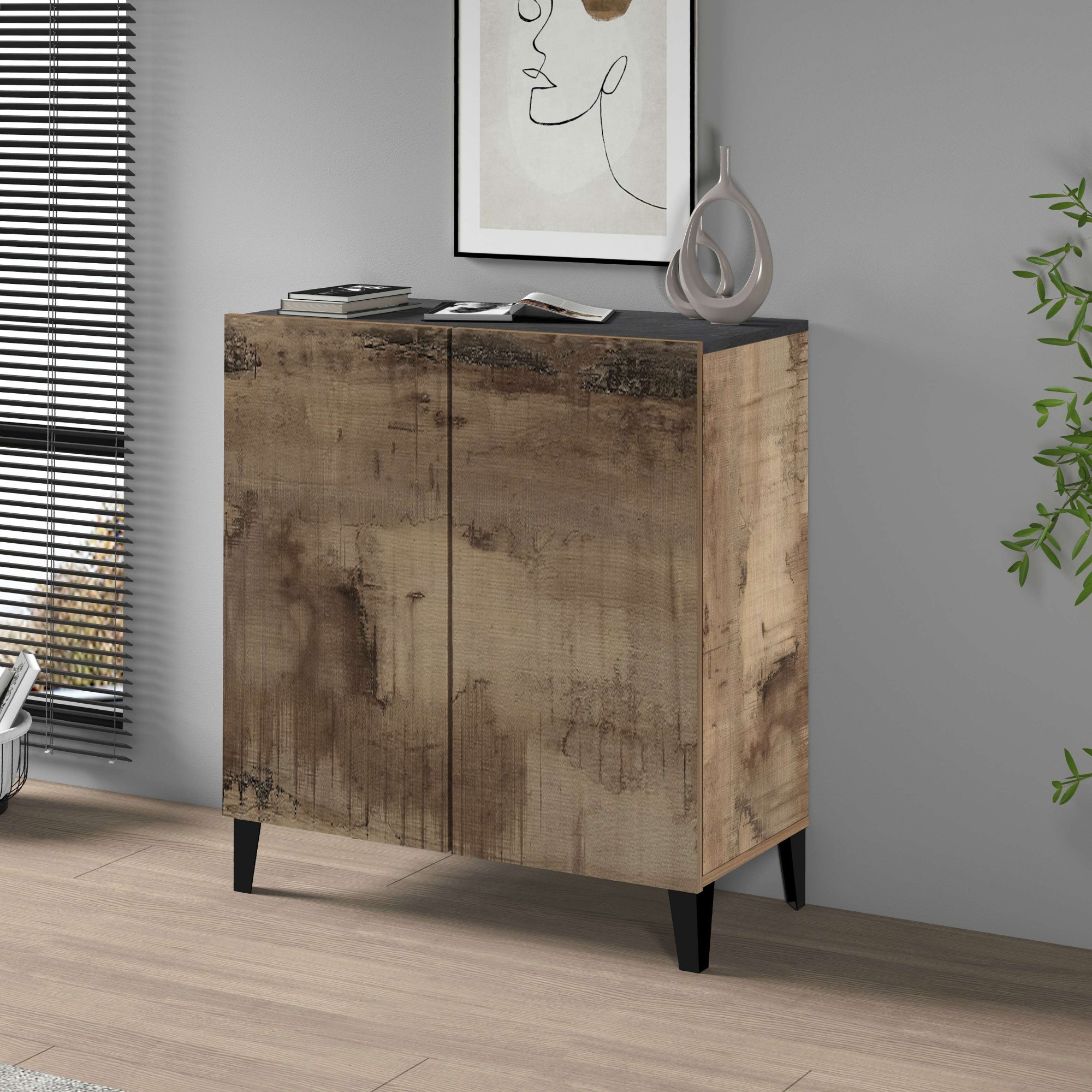 INOSIGN Aktenschrank »Sunrise Aktenschrank, Mehrzweckschrank, Büroschrank«, mit 2 Türen & 2 Fӓchern, Breite 79,2 cm, Made in Italy