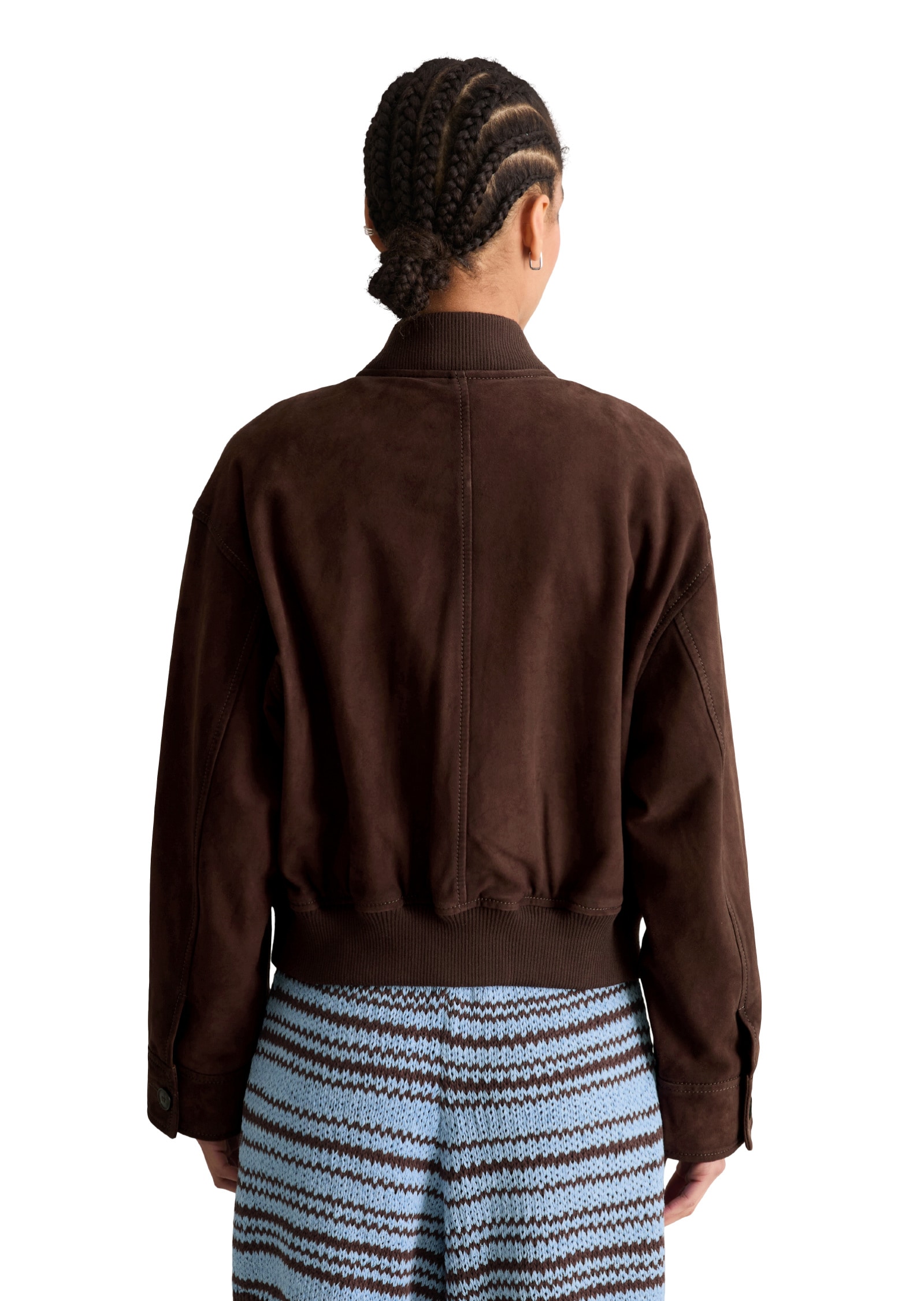 Marc O'Polo DENIM Lederjacke »aus weichem Ziegenveloursleder«