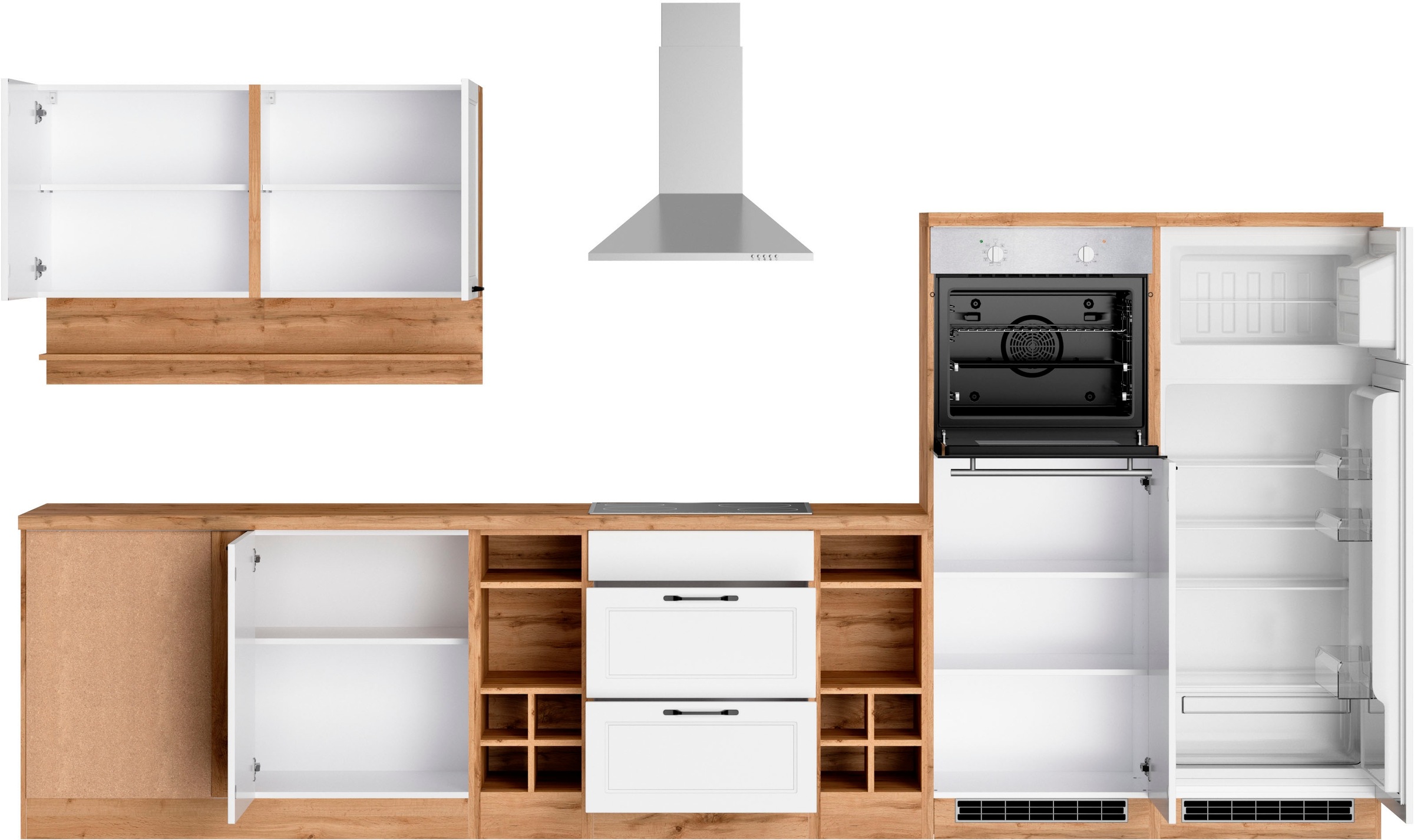 KOCHSTATION Winkelküche "KS-Lana", Stellbreite 240/360 cm, wahlweise mit E- günstig online kaufen