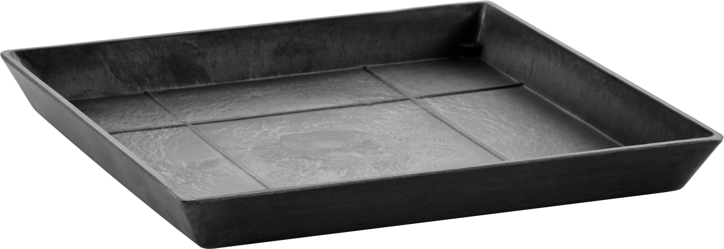 ECOPOTS Blumentopfuntersetzer »SQUARE SAUCER Dark Grey«, BxTxH: 35,5x35,5x3,5  cm online bestellen | BAUR