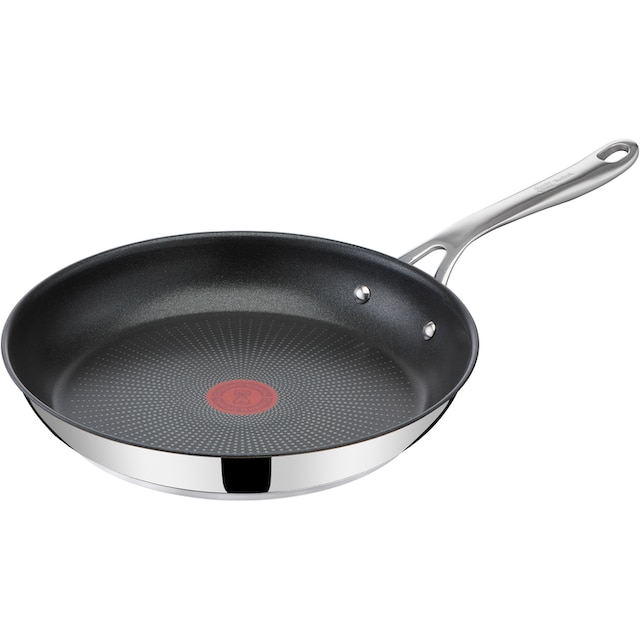 Tefal Pfannen-Set »Tefal E304S3 Jamie Oliver Cook\'s Direct On  Edelstahlpfanne, 3-Teiliges Pfannen-Set, Ø 20/24/28 cm,  Antihaft-Versiegelung, Temperaturanzeiger Thermo-Signal, Genieteter Griff  Für Sicheren Halt, Induktionspfanne« bestellen | BAUR