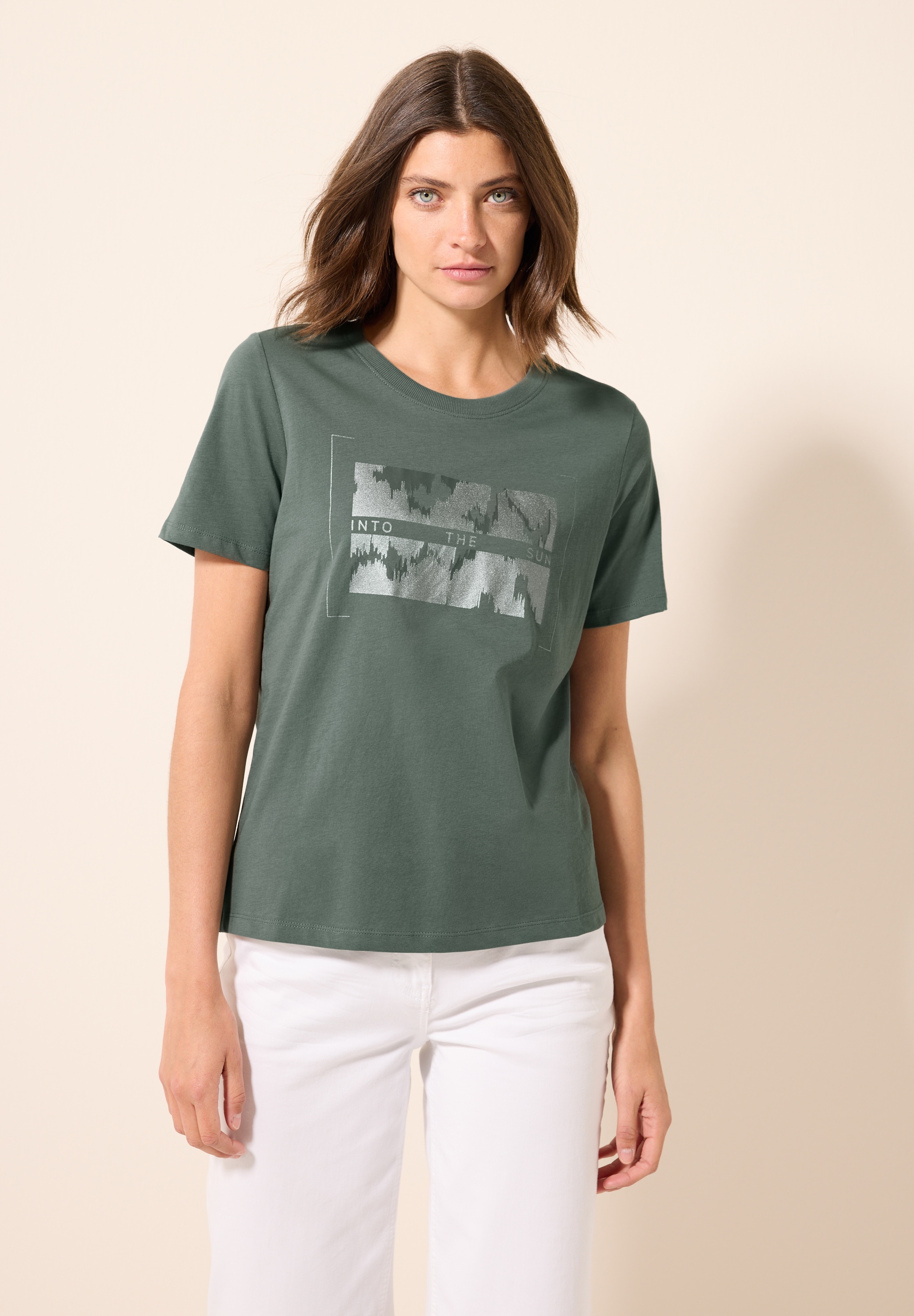 Cecil T-Shirt, mit Folienprint günstig online kaufen