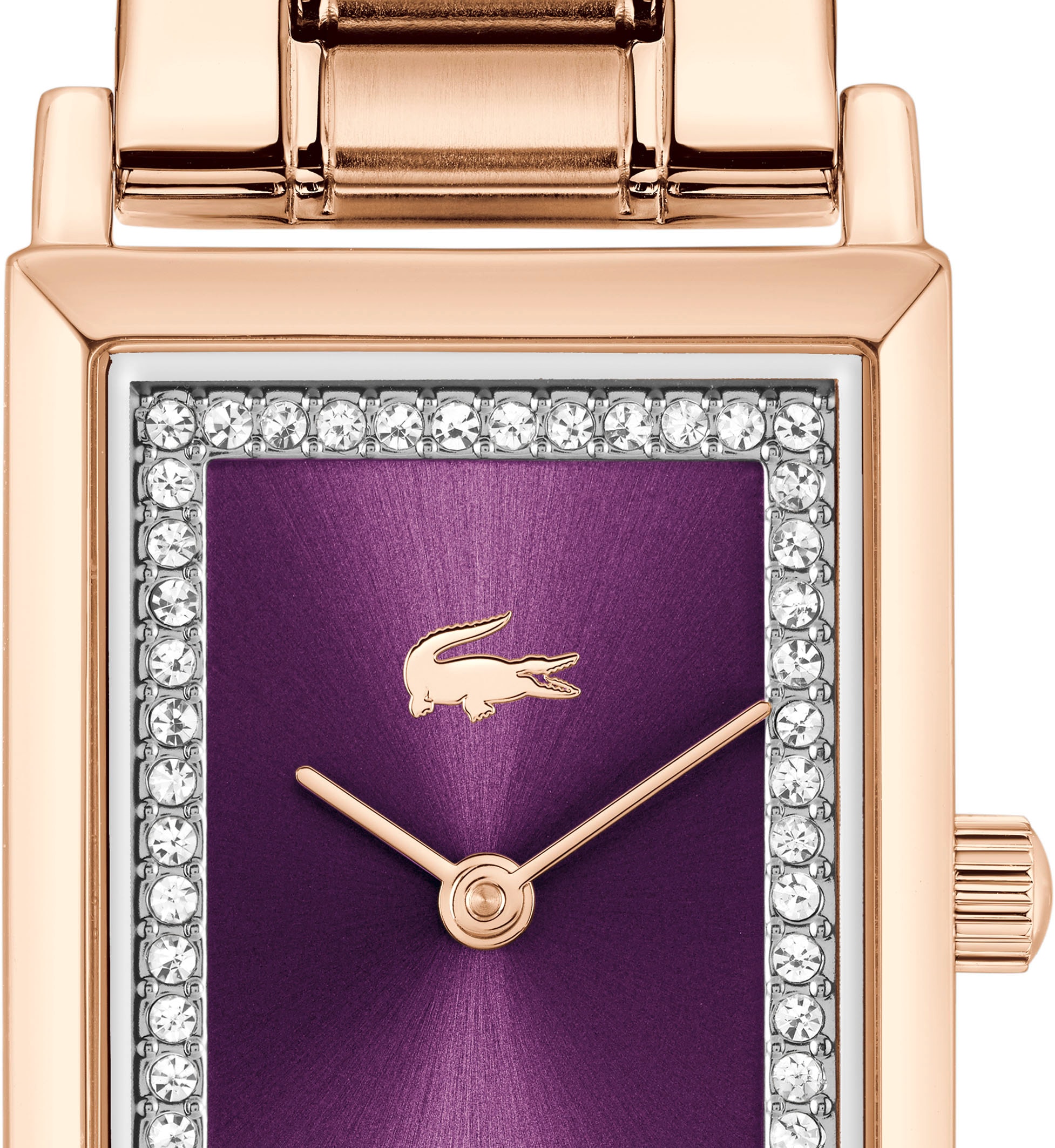 Lacoste Quarzuhr »CATHERINE«, Armbanduhr, Damenuhr, analog, Glaskristalle, Edelstahlarmband