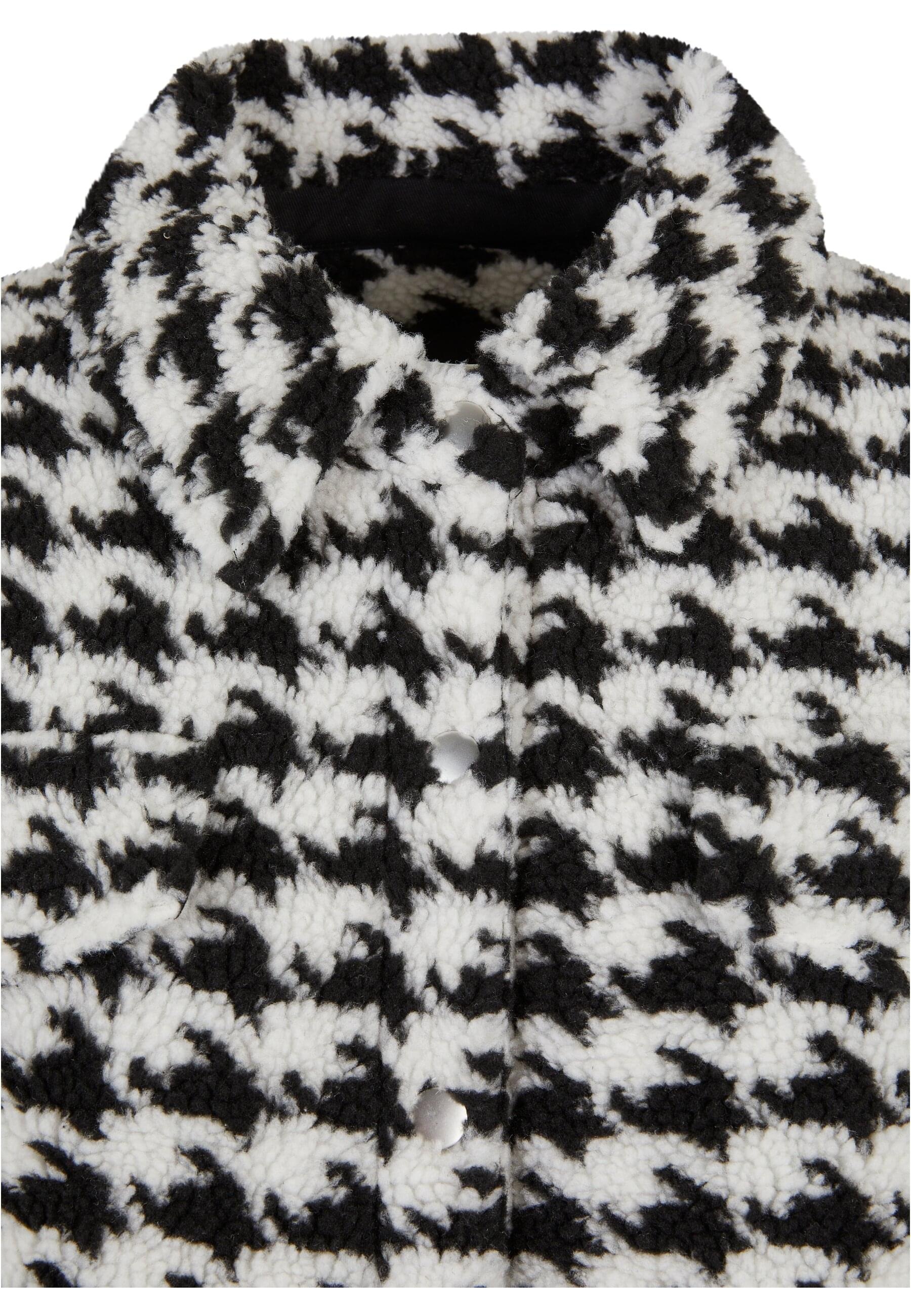 Thumbnail - URBAN CLASSICS Allwetterjacke "Urban Classics Damen Ladies AOP Sherpa Overshirt" 1 Stk. tlg. ohne Kapuze