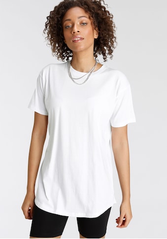 Tamaris Oversize-Shirt su Rundhalsausschnitt