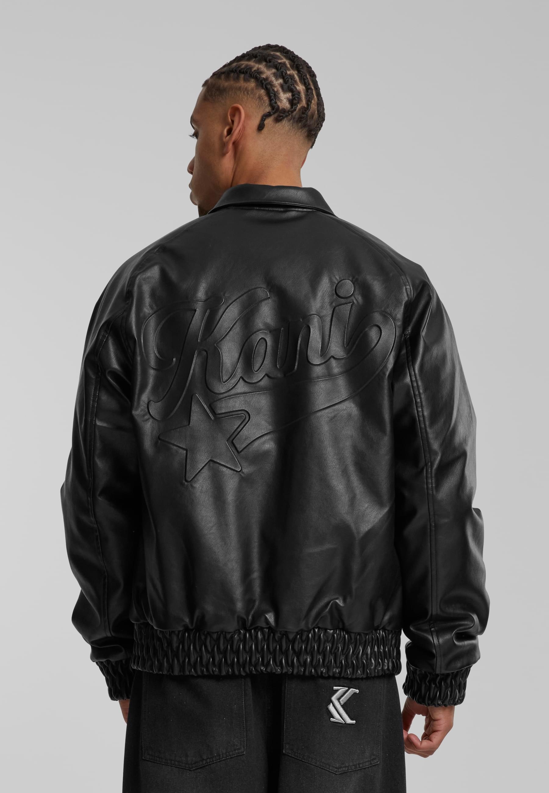 Karl Kani Collegejacke »Karl Kani Kani Star Full Pu College Jacket«, (1 St.), ohne Kapuze