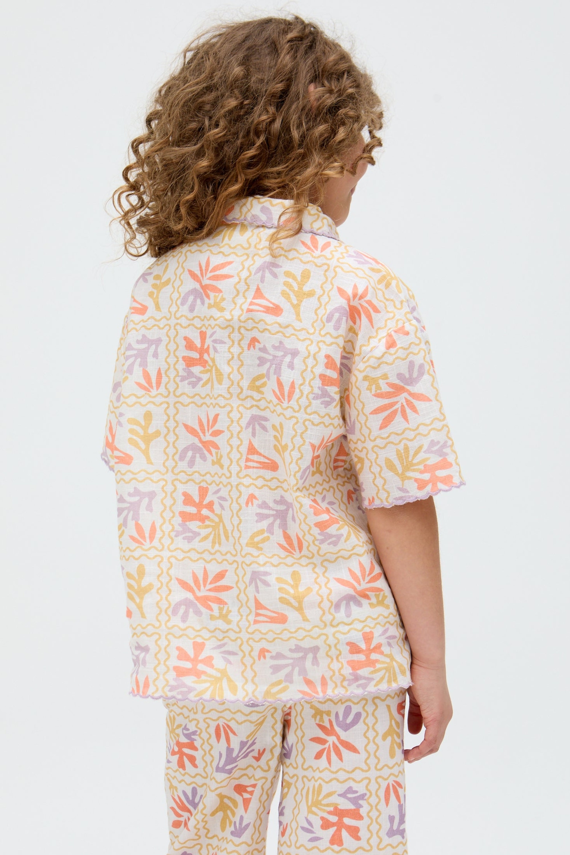 RAFFYA T-Shirt »Gilly Scalloped Edge Matisse Print Shirt Mädchen«